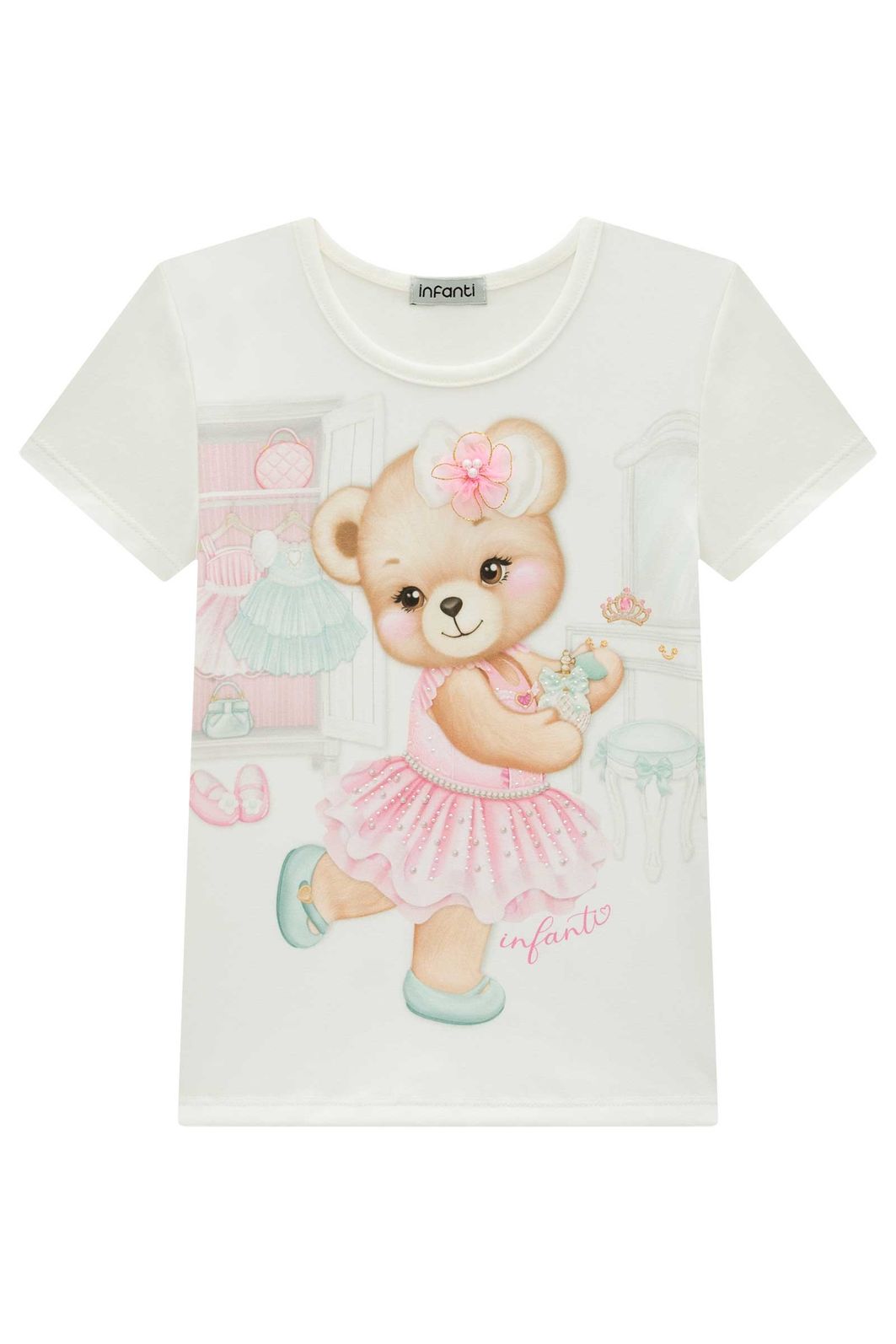 Blusa em cotton 98077 Infanti Infantil Menina Blusa em cotton 98077 Infanti Infantil Menina