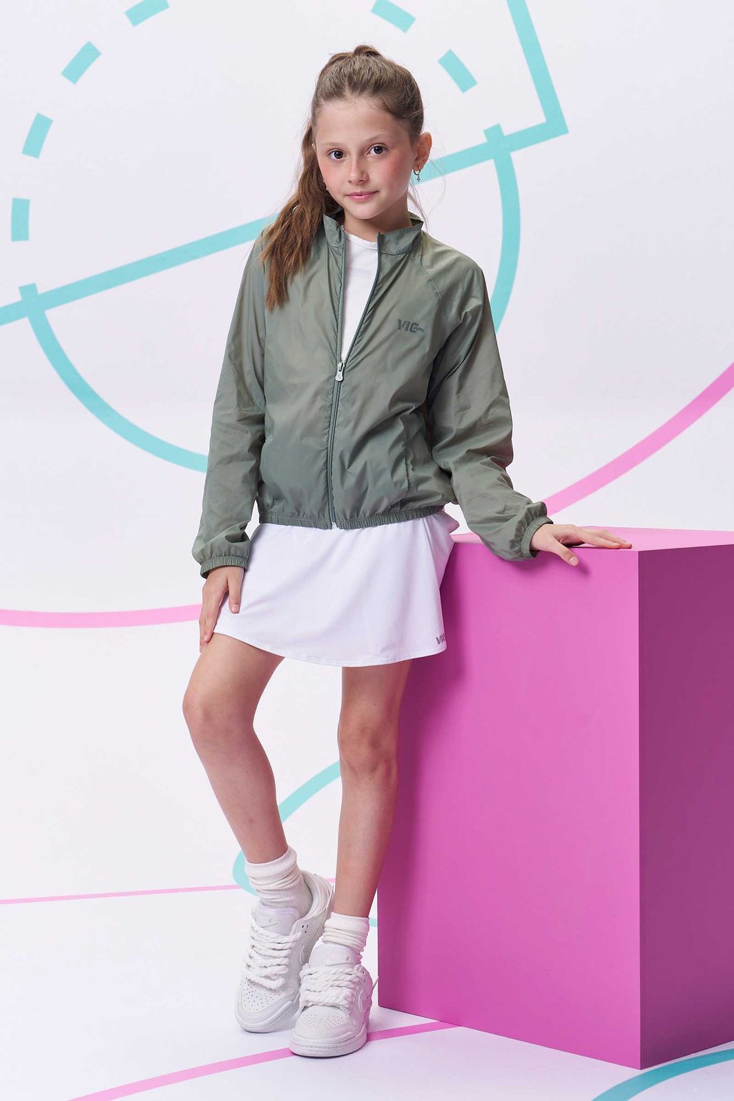 Saia em malha yuki com shorts embutido 96286 Vic Teen Menina Saia em malha yuki com shorts embutido 96286 Vic Teen Menina