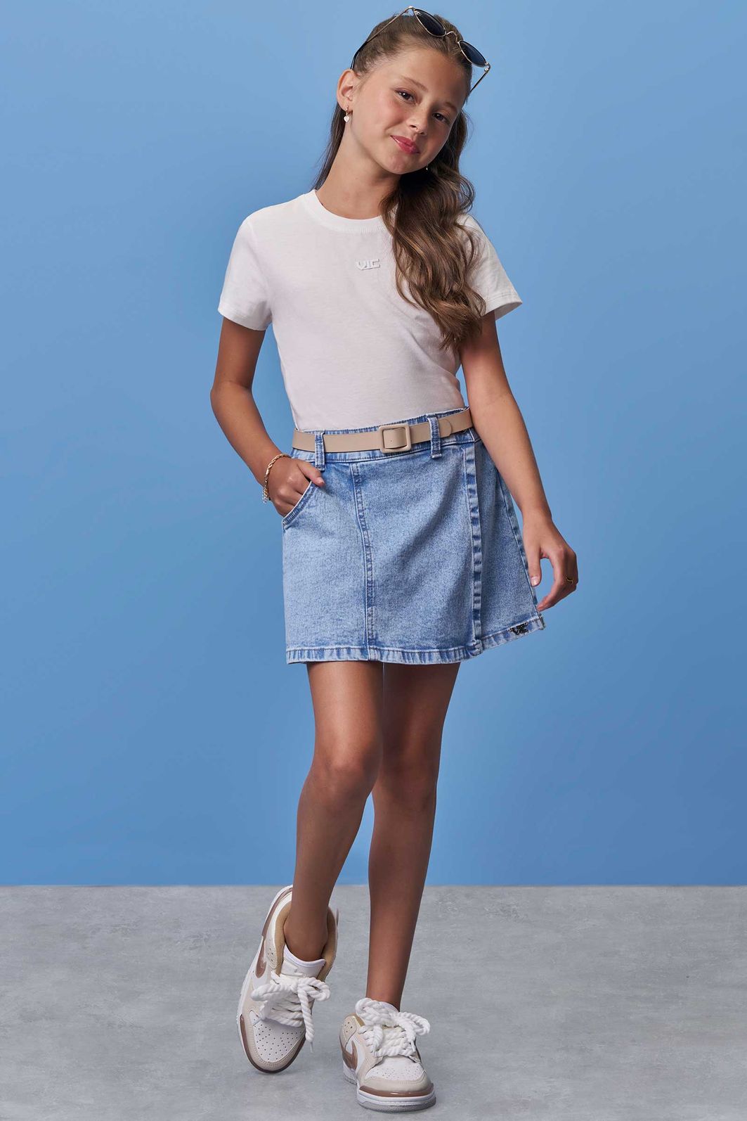 Blusa em meia malha 99095 Vic Teen Menina Blusa em meia malha 99095 Vic Teen Menina