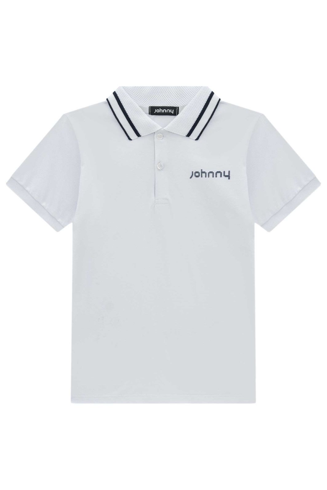 Camisa polo em piquet com elastano 96037 Johnny Fox Teen Menino Camisa polo em piquet com elastano 96037 Johnny Fox Teen Menino