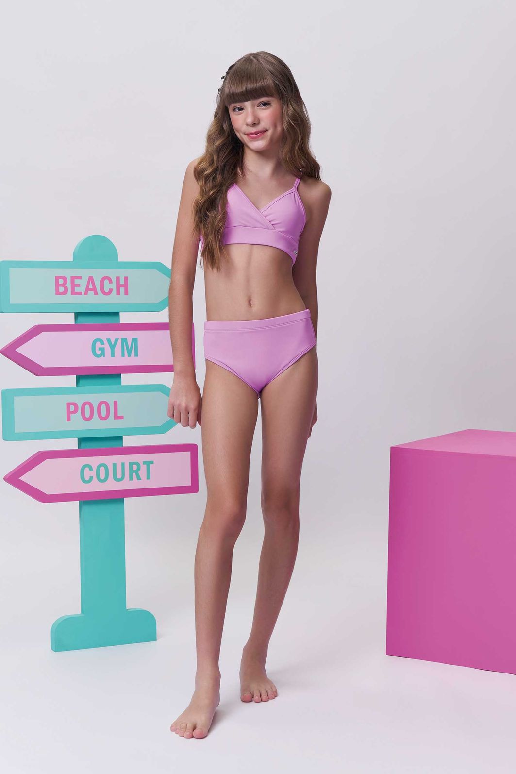 Biquíni em malha poliamida UV50 92946 Vic Teen Menina Biquíni em malha poliamida UV50 92946 Vic Teen Menina