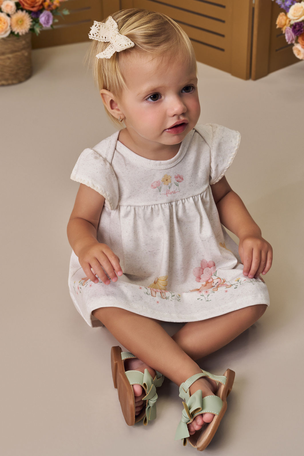 Vestbody em malha power linho 98102 Infanti Bebê Menina Vestbody em malha power linho 98102 Infanti Bebê Menina