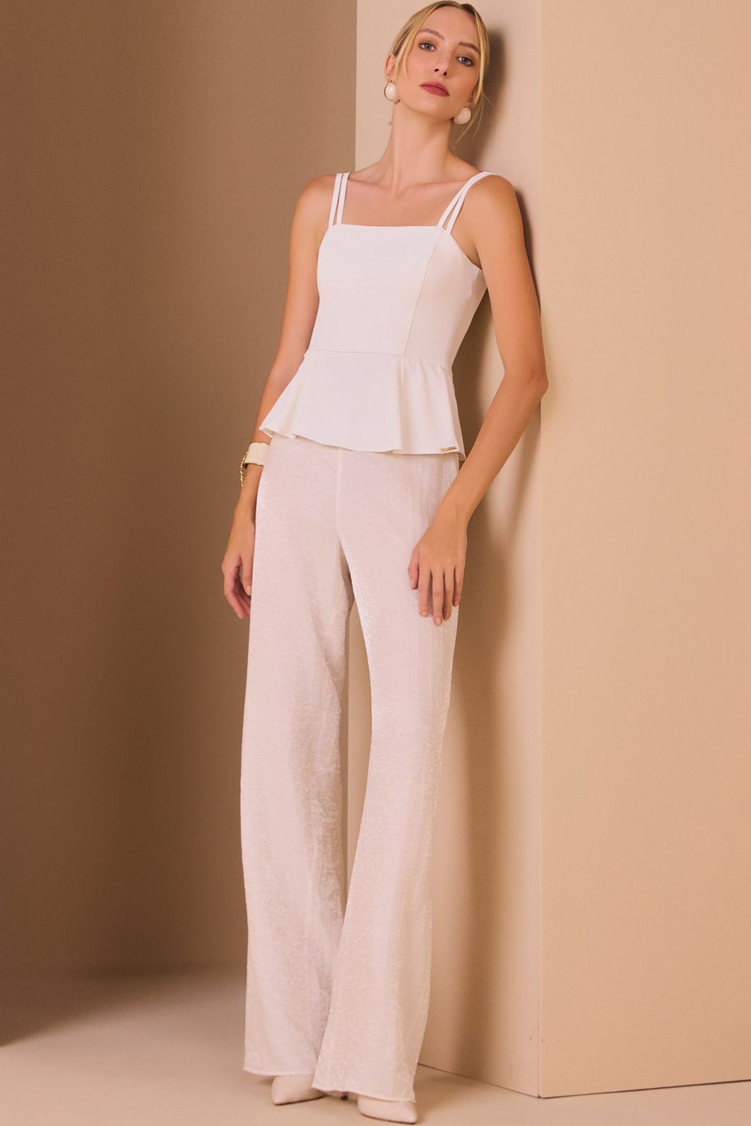 Blusa de alça em crepe premium 97759 Linzzi Blusa de alça em crepe premium 97759 Linzzi