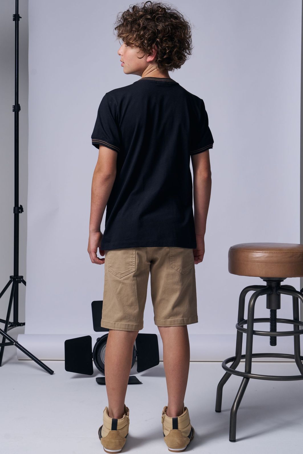 Camiseta em meia malha 96030 Johnny Fox Teen Menino Camiseta em meia malha 96030 Johnny Fox Teen Menino