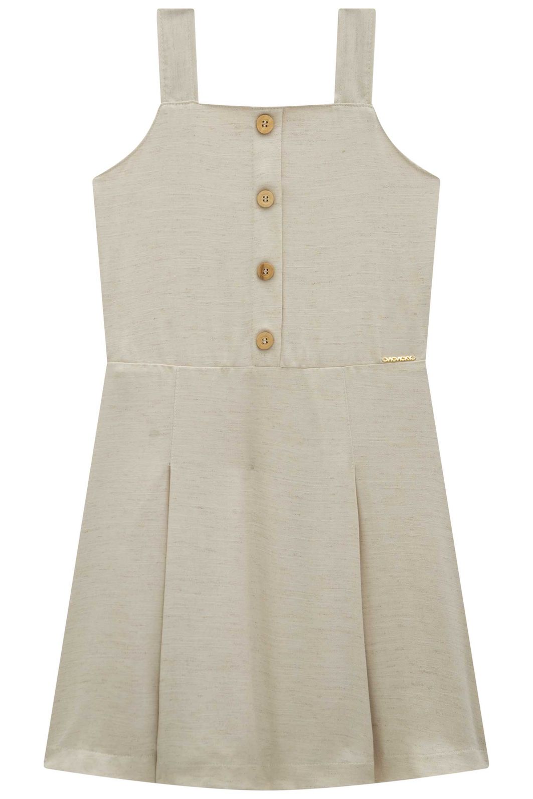 Vestido em blend de linho e viscose 96293 Vic Teen Menina Vestido em blend de linho e viscose 96293 Vic Teen Menina