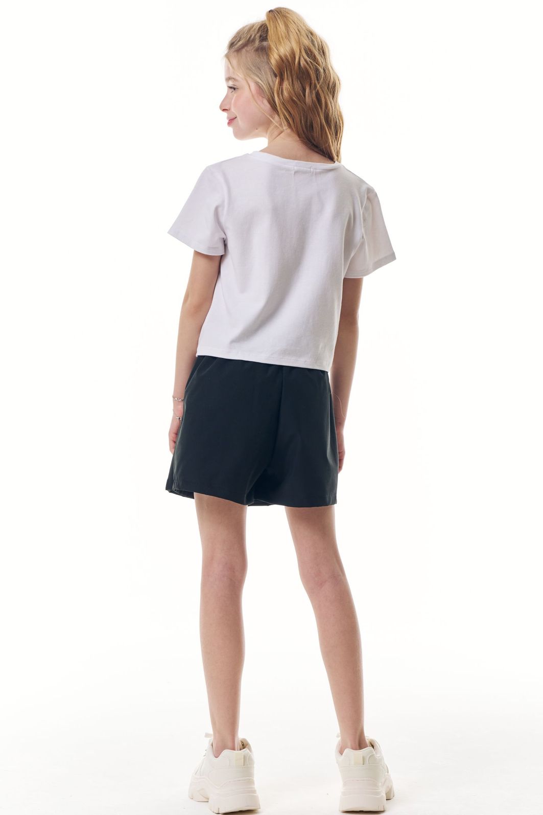 Conjunto de blusa em cotton e short saia em alfaiataria tecno cargo 95943 Vic Teen Menina Conjunto de blusa em cotton e short saia em alfaiataria tecno cargo 95943 Vic Teen Menina