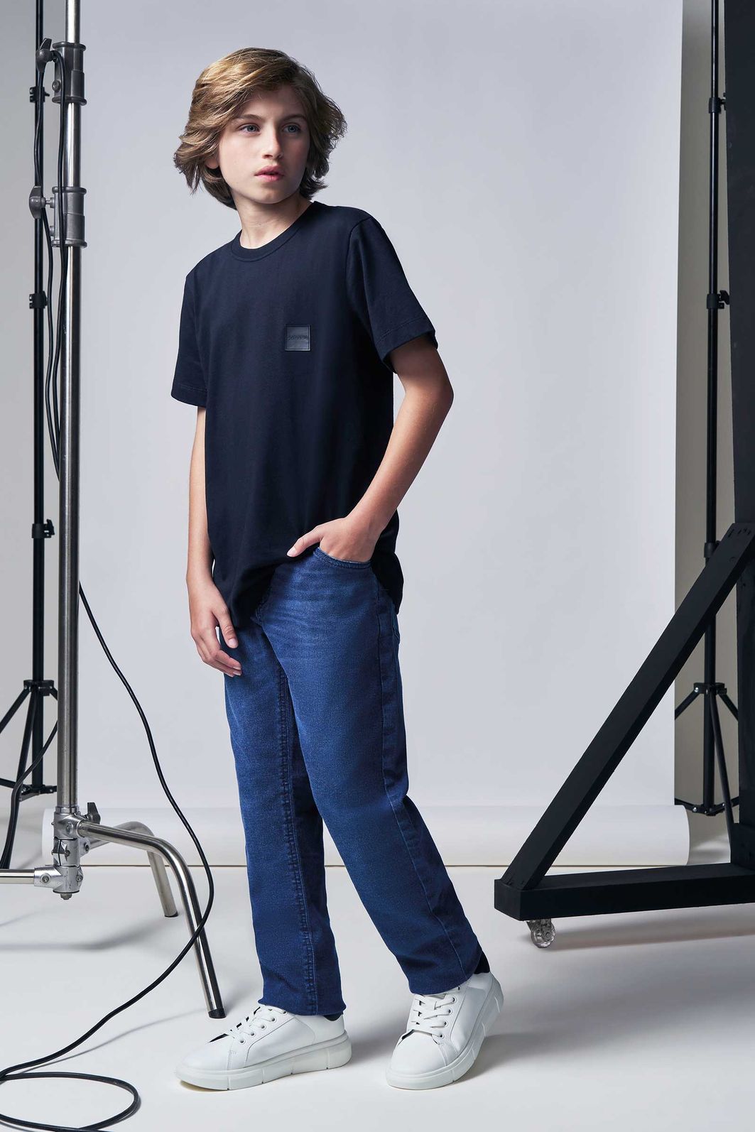 Camiseta em meia malha 96012 Johnny Fox Teen Menino Camiseta em meia malha 96012 Johnny Fox Teen Menino