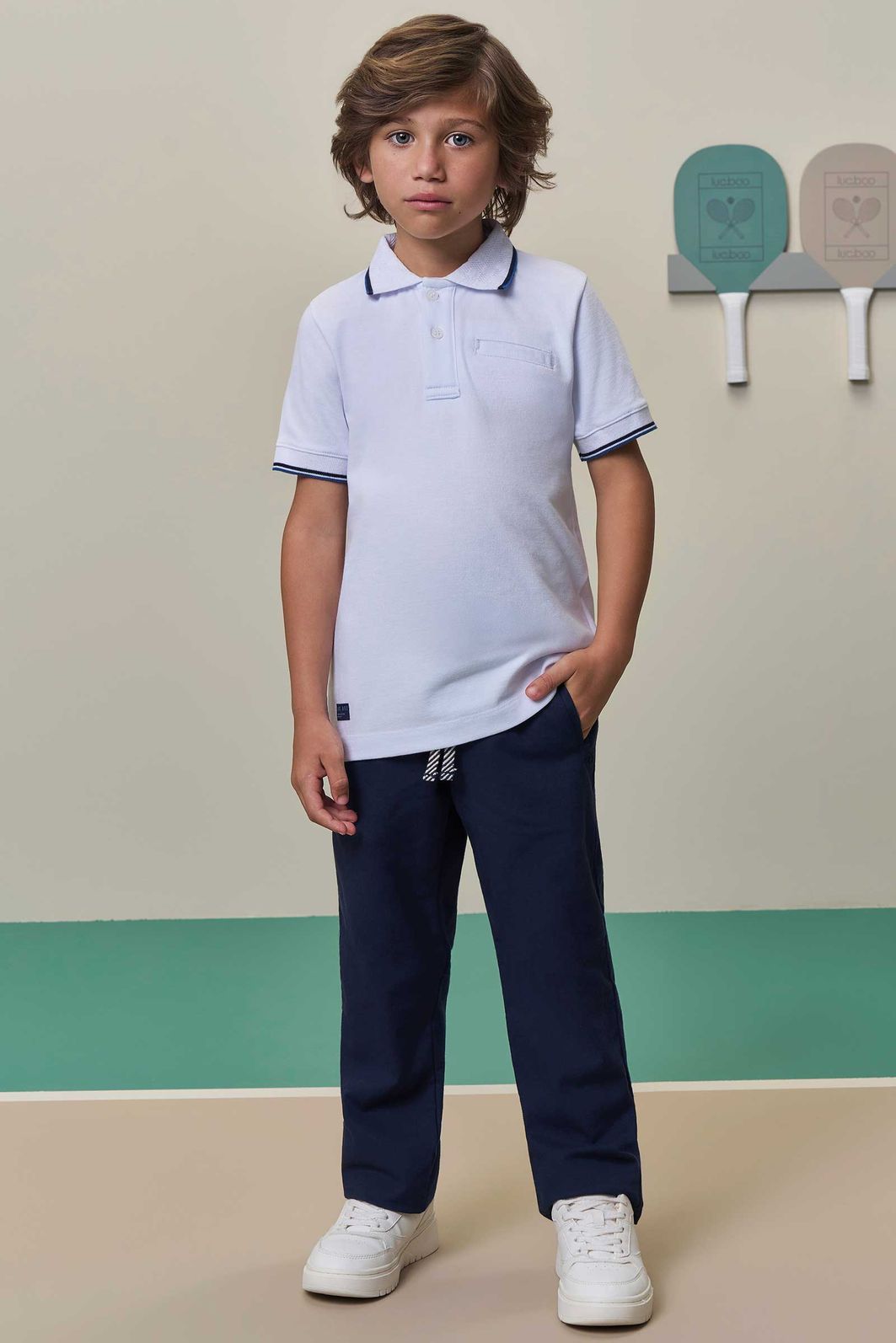 Calça em sarja girassol com elastano 98417 LucBoo Infantil Menino Calça em sarja girassol com elastano 98417 LucBoo Infantil Menino