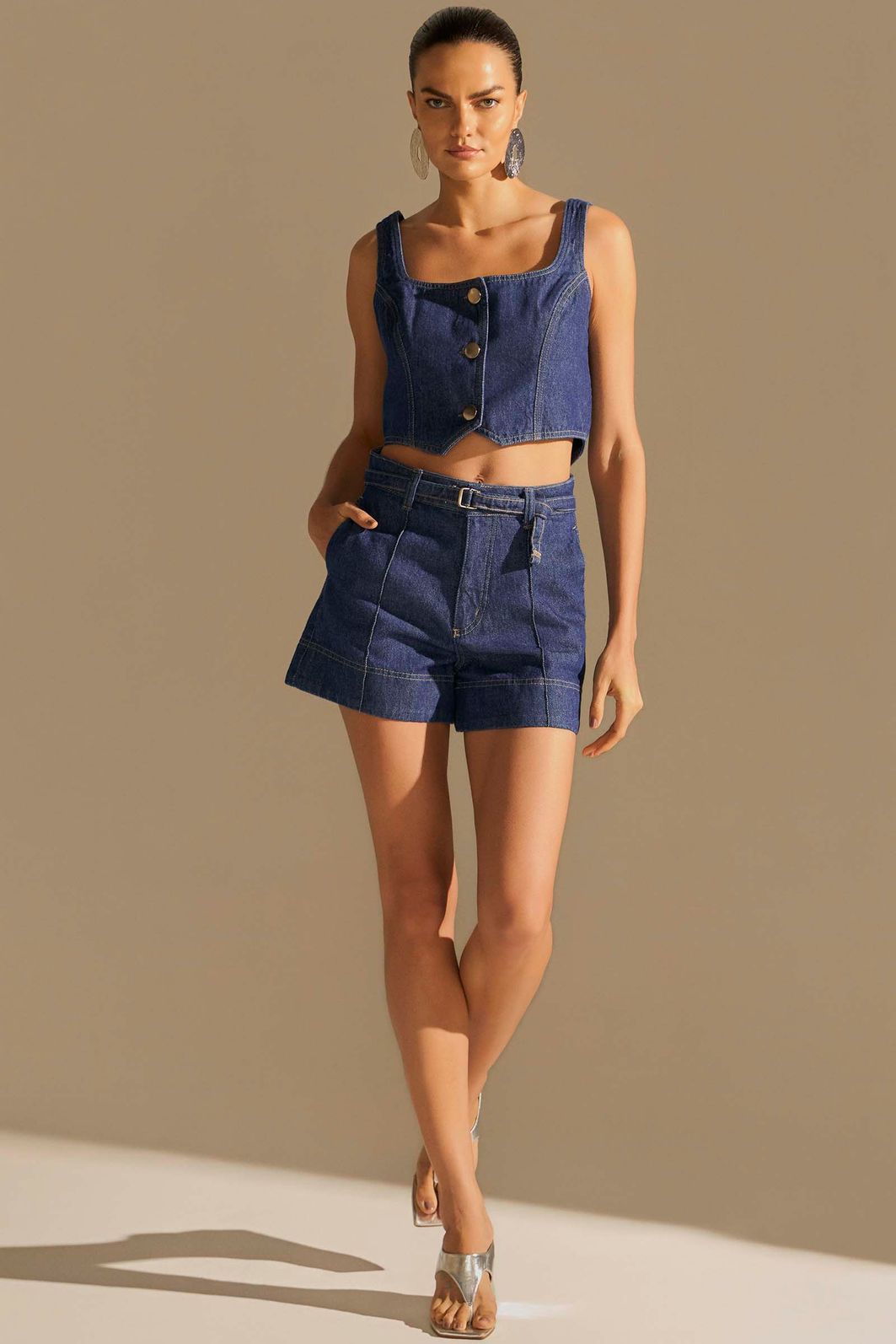 Colete em denim 94984 Linzzi Colete em denim 94984 Linzzi