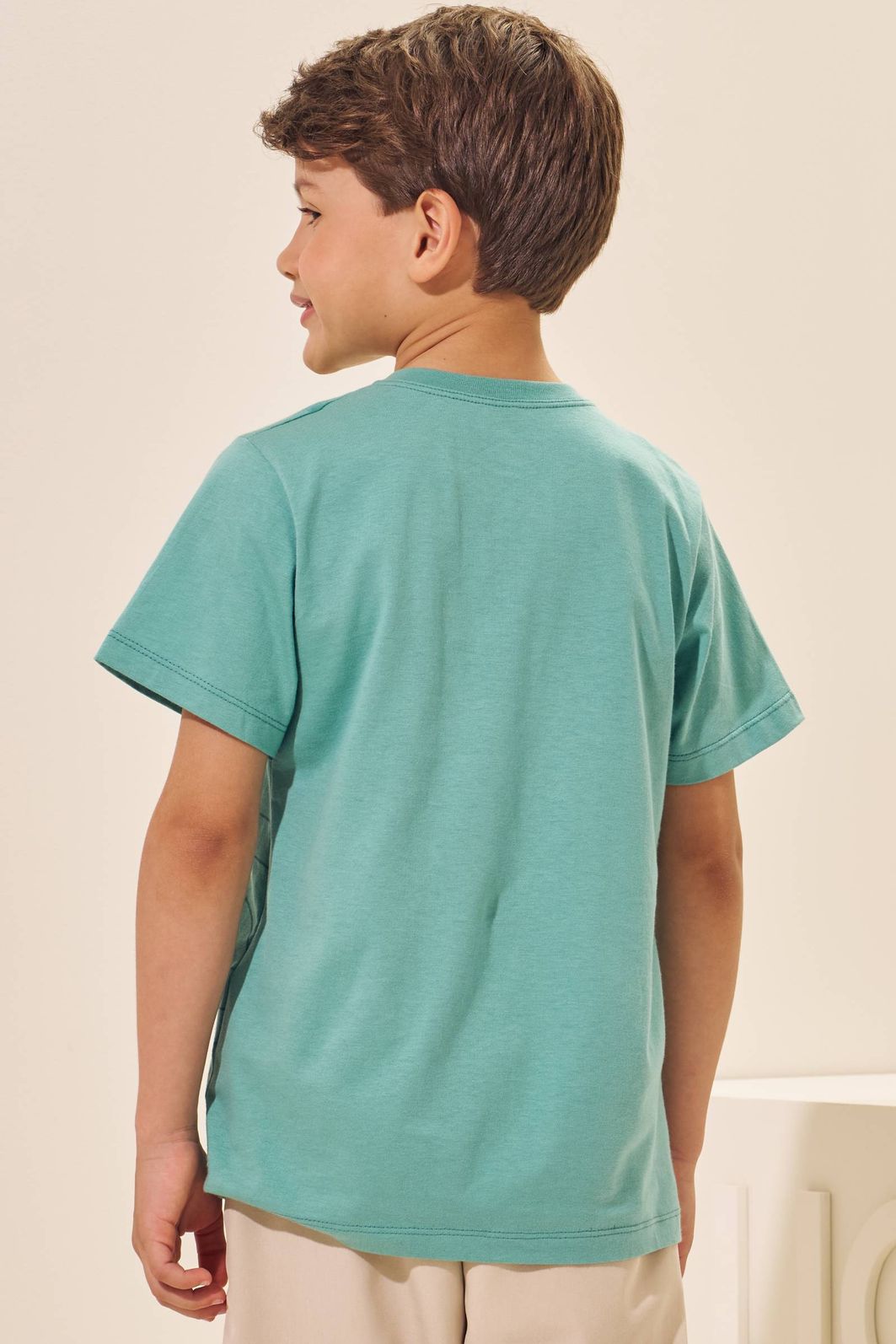Camiseta em meia malha 96300 LucBoo Infantil Menino Camiseta em meia malha 96300 LucBoo Infantil Menino