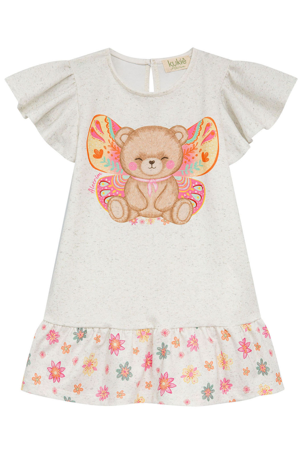 Vestido em malha power 95538 Kukiê Bebê Menina Vestido em malha power 95538 Kukiê Bebê Menina