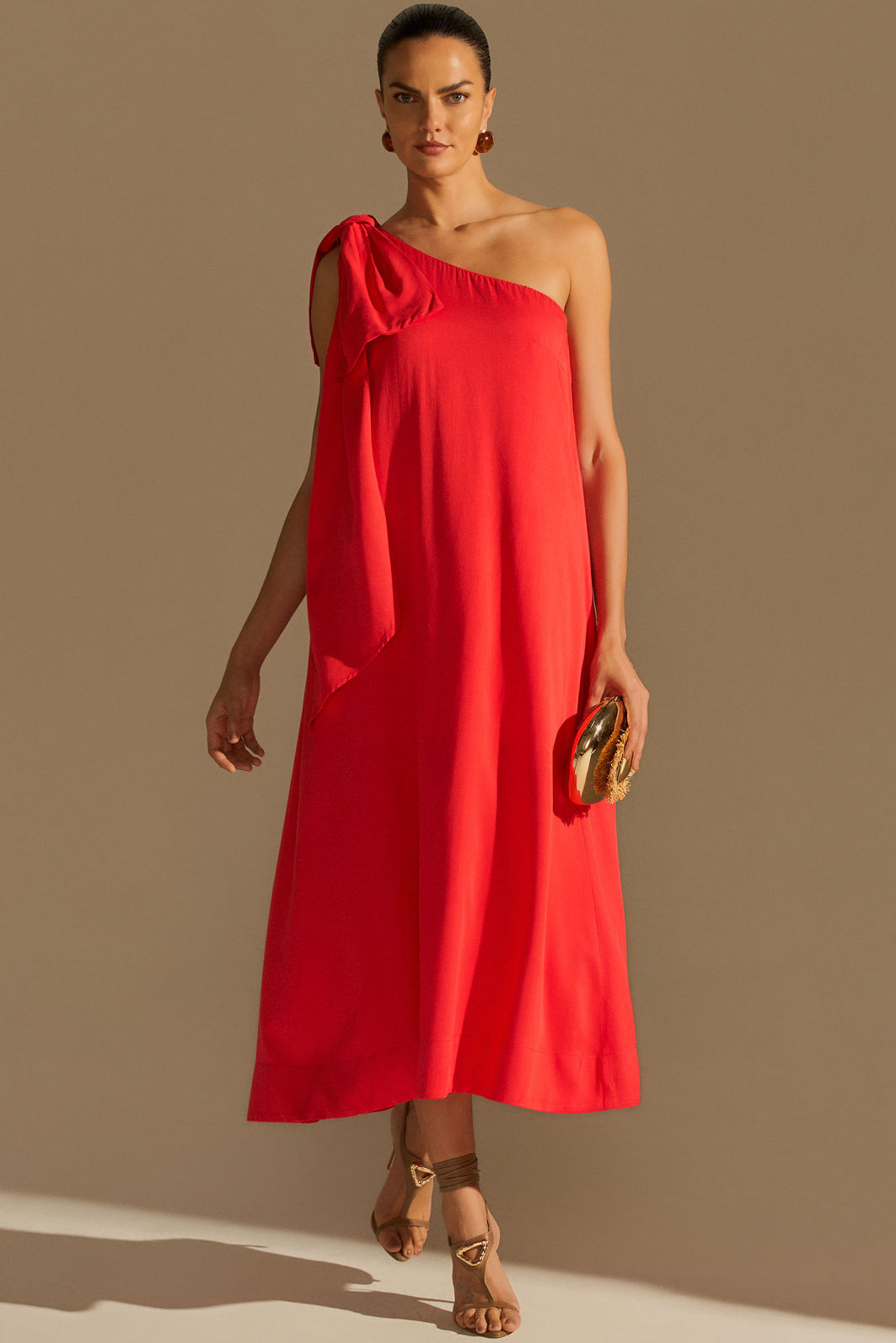 Vestido assimétrico maxi midi em blend de viscose 96179 Linzzi Vestido assimétrico maxi midi em blend de viscose 96179 Linzzi