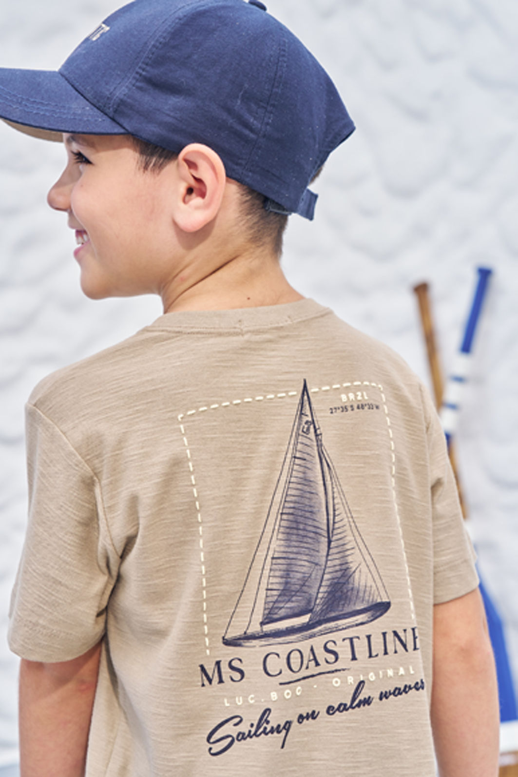 Camiseta em meia malha flamê 99280 LucBoo Infantil Menino Camiseta em meia malha flamê 99280 LucBoo Infantil Menino