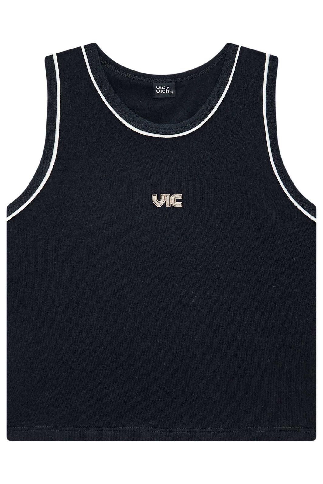 Regata em cotton 95192 Vic Teen Menina Regata em cotton 95192 Vic Teen Menina