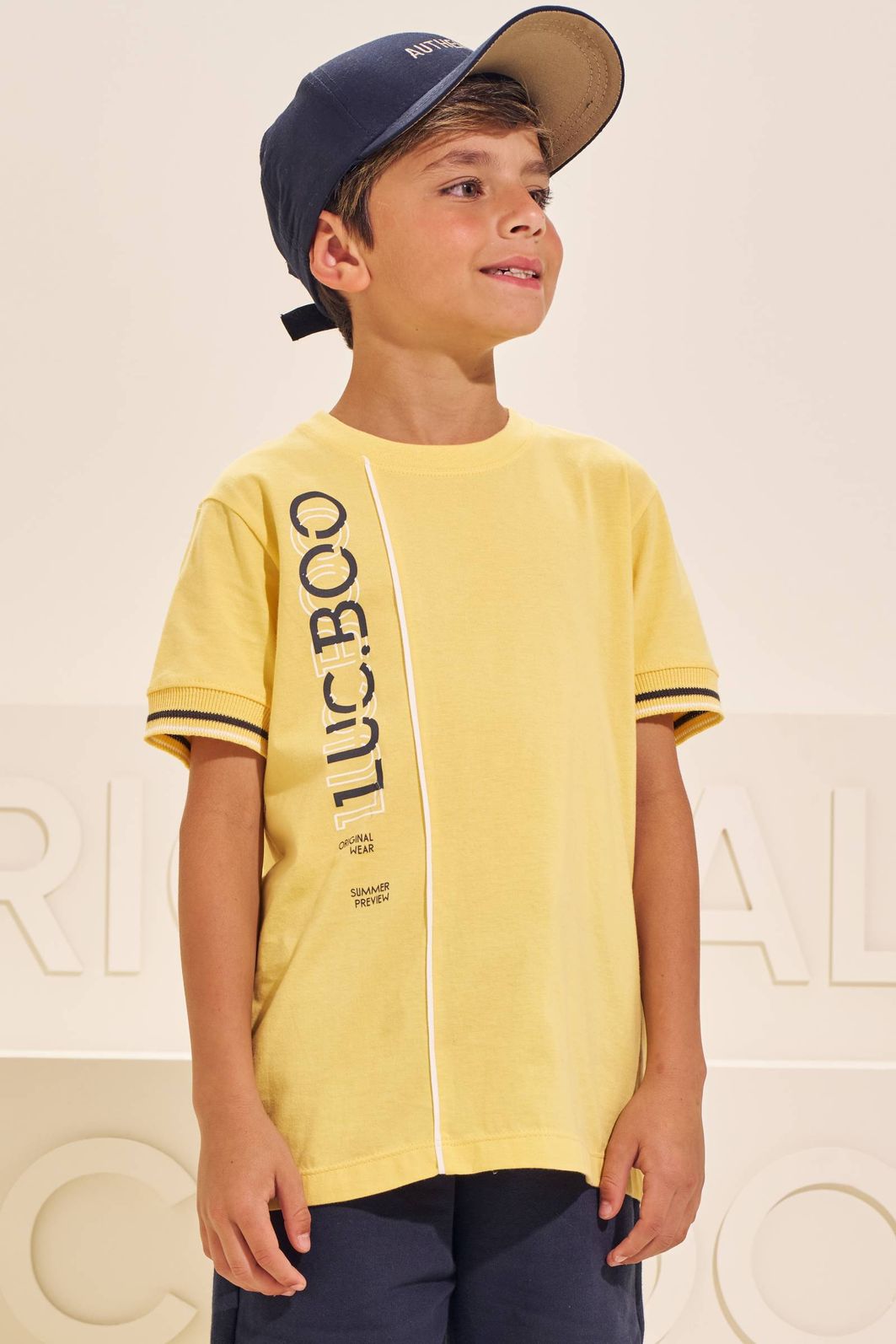 Camiseta em meia malha 96292 LucBoo Infantil Menino Camiseta em meia malha 96292 LucBoo Infantil Menino