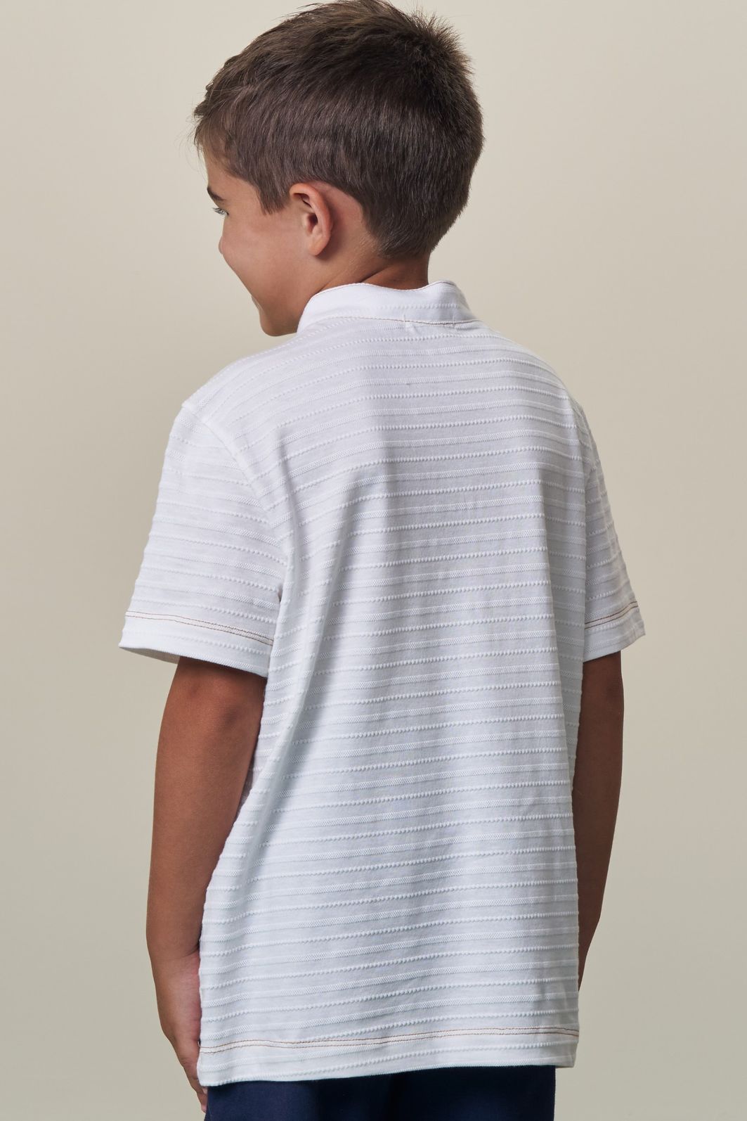 Bata em meia malha textura 98408 LucBoo Infantil Menino Bata em meia malha textura 98408 LucBoo Infantil Menino