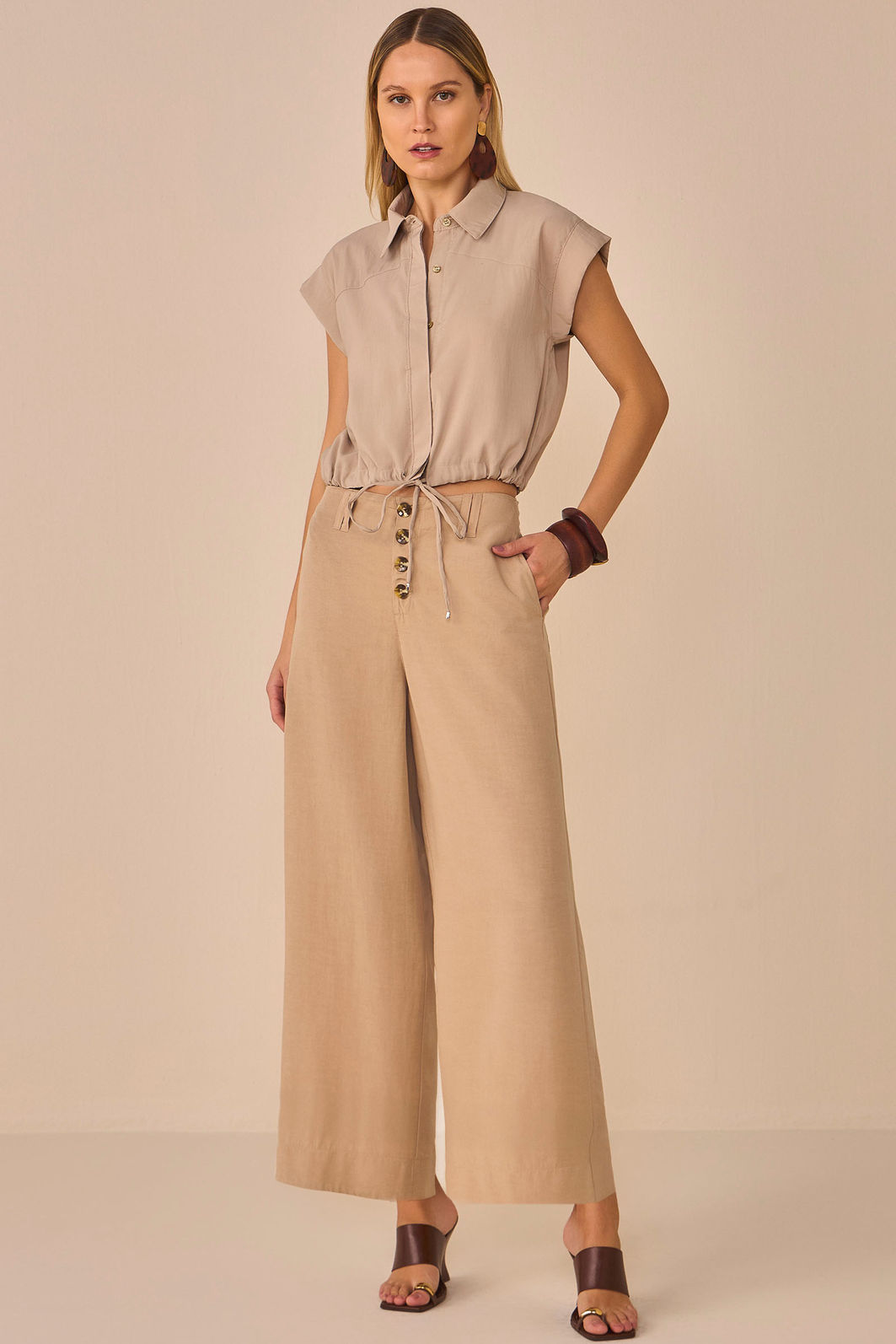 Camisa em viscose modal 95289 Linzzi Camisa em viscose modal 95289 Linzzi