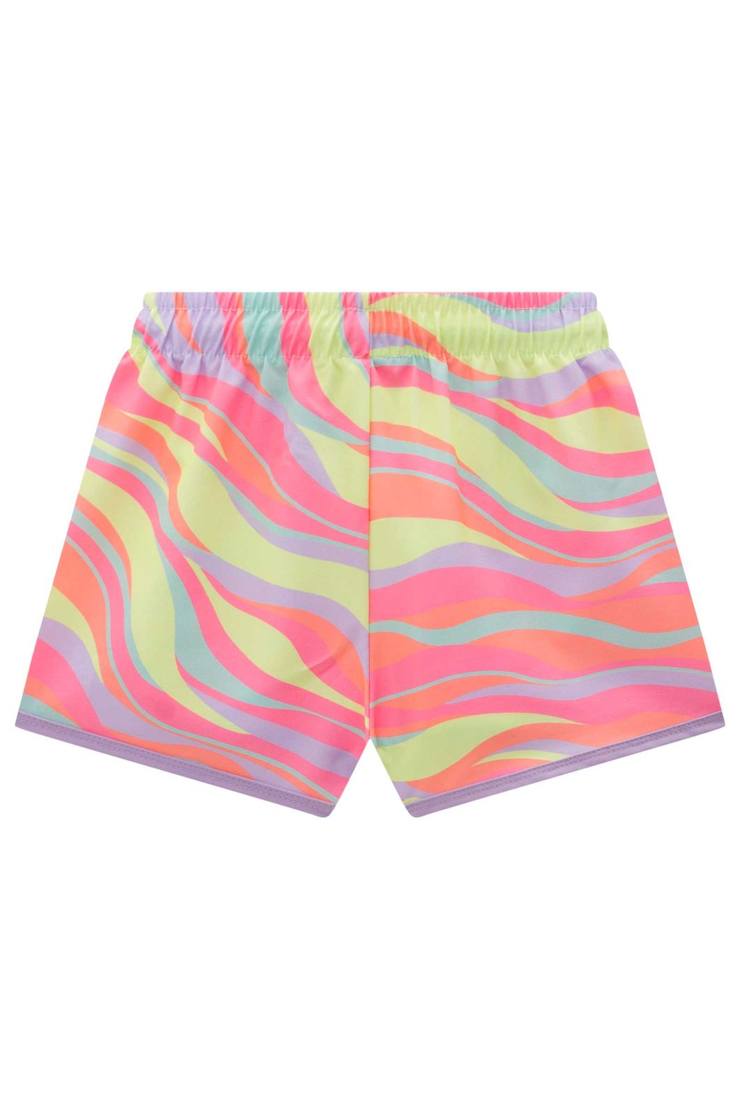 Shorts em nylon com elastano 99003 Kukiê Infantil Menina