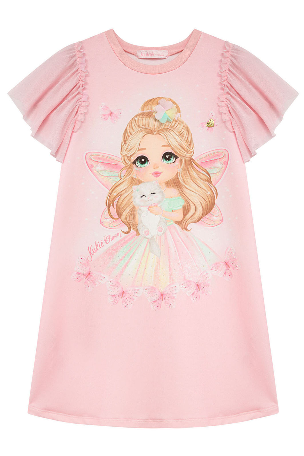 Vestido em molecotton 96534 Kukiê Infantil Menina Vestido em molecotton 96534 Kukiê Infantil Menina