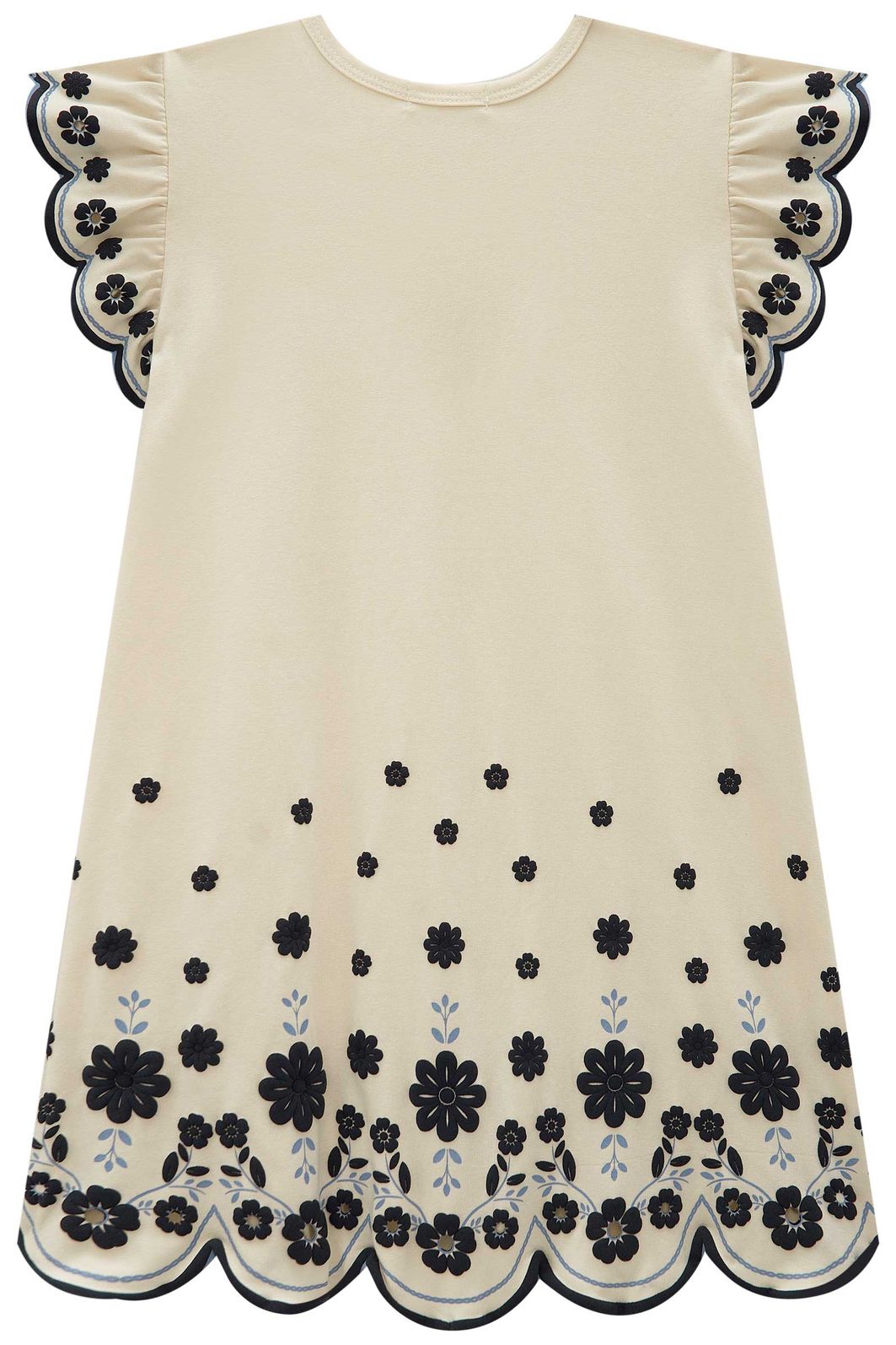 Vestido em cotton 21815 Kukiê Infantil Menina Vestido em cotton 21815 Kukiê Infantil Menina