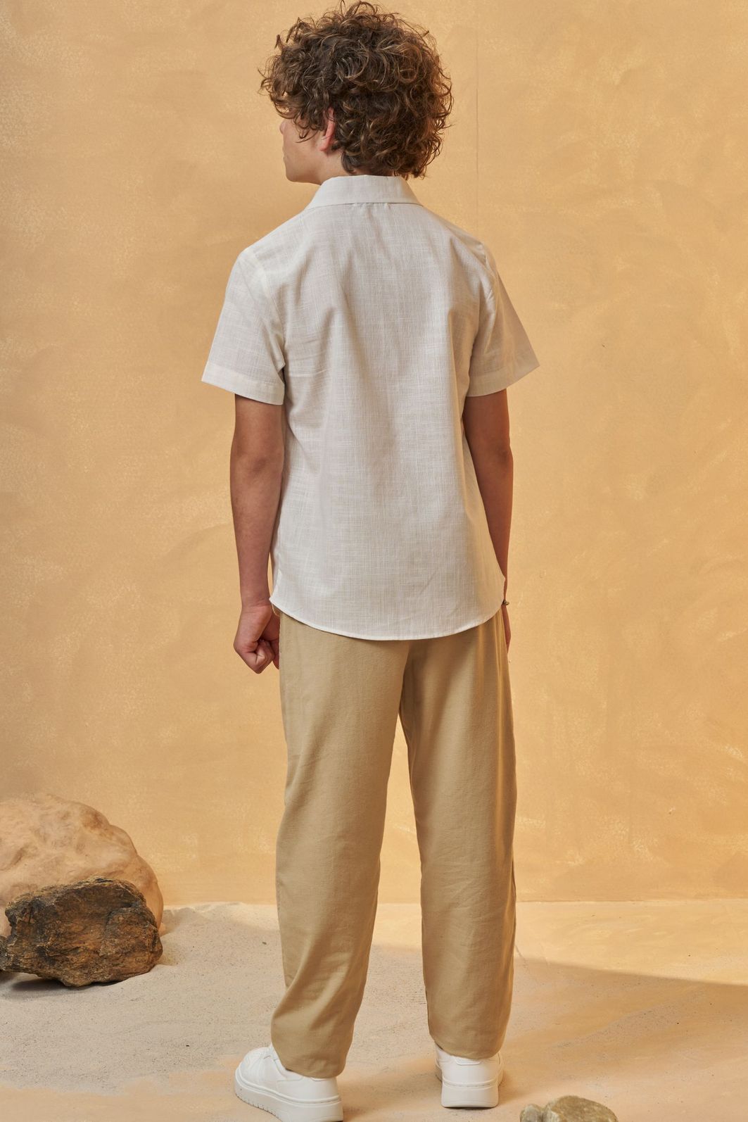 Camisa em verano chambray 96722 Johnny Fox Teen Menino Camisa em verano chambray 96722 Johnny Fox Teen Menino