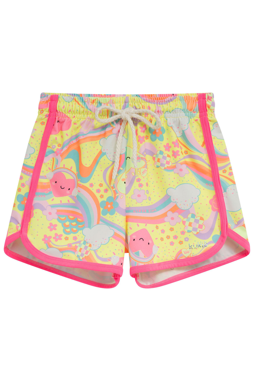 Shorts saída de praia em malha com proteção UV50+ 95548 Kukiê Infantil Menina Shorts saída de praia em malha com proteção UV50+ 95548 Kukiê Infantil Menina
