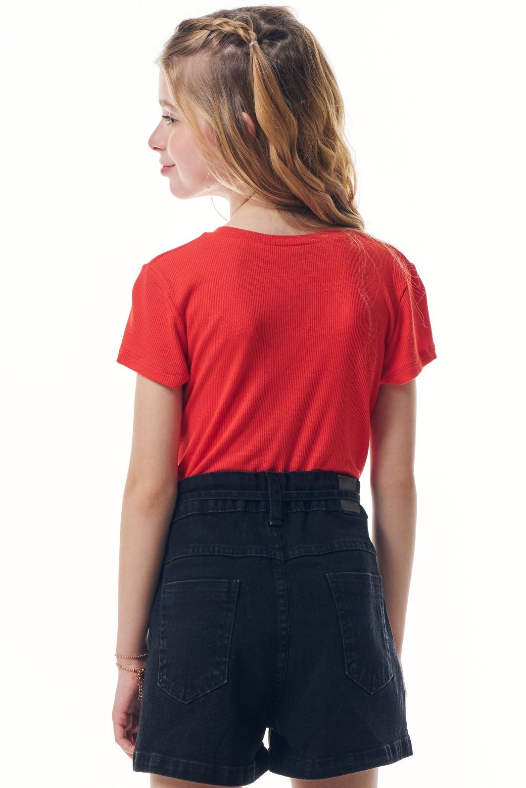 Blusa em canelado luna de viscose 98029 Vic Teen Menina Blusa em canelado luna de viscose 98029 Vic Teen Menina