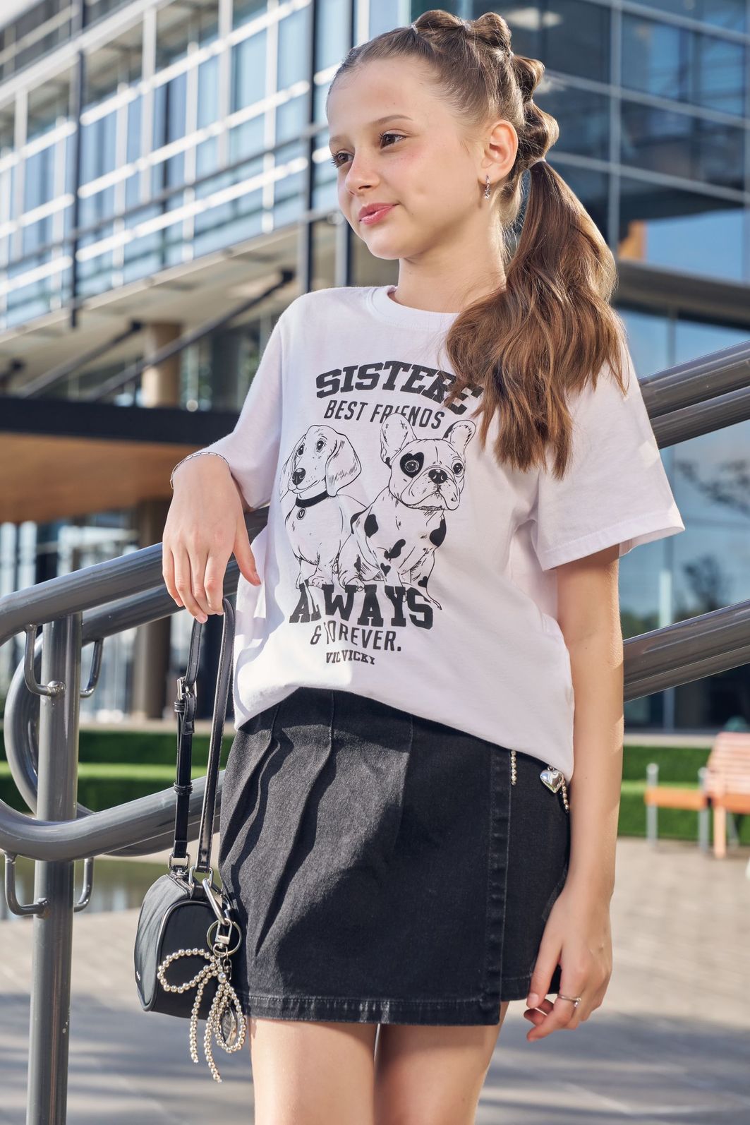 Blusa comfy em meia malha 95196 Vic Teen Menina Blusa comfy em meia malha 95196 Vic Teen Menina