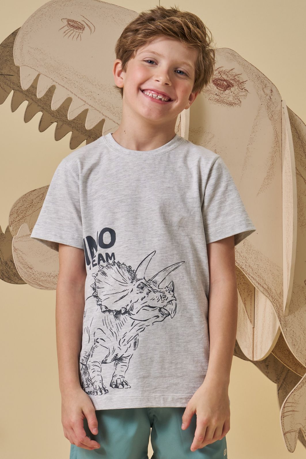 Camiseta em meia malha 94780 LucBoo Infantil Menino Camiseta em meia malha 94780 LucBoo Infantil Menino