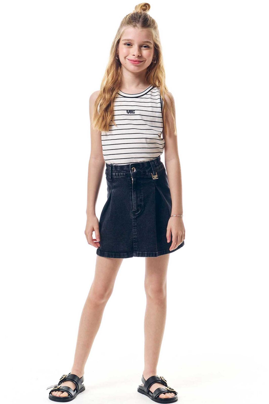 Regata em cotton 95192 Vic Teen Menina Regata em cotton 95192 Vic Teen Menina