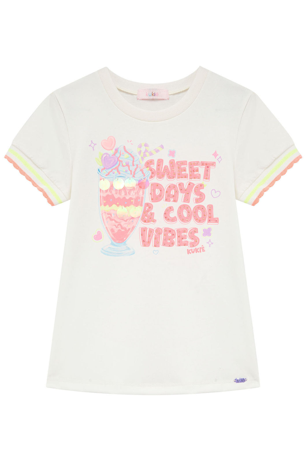 Blusa em meia malha 97023 Kukiê Infantil Menina Blusa em meia malha 97023 Kukiê Infantil Menina