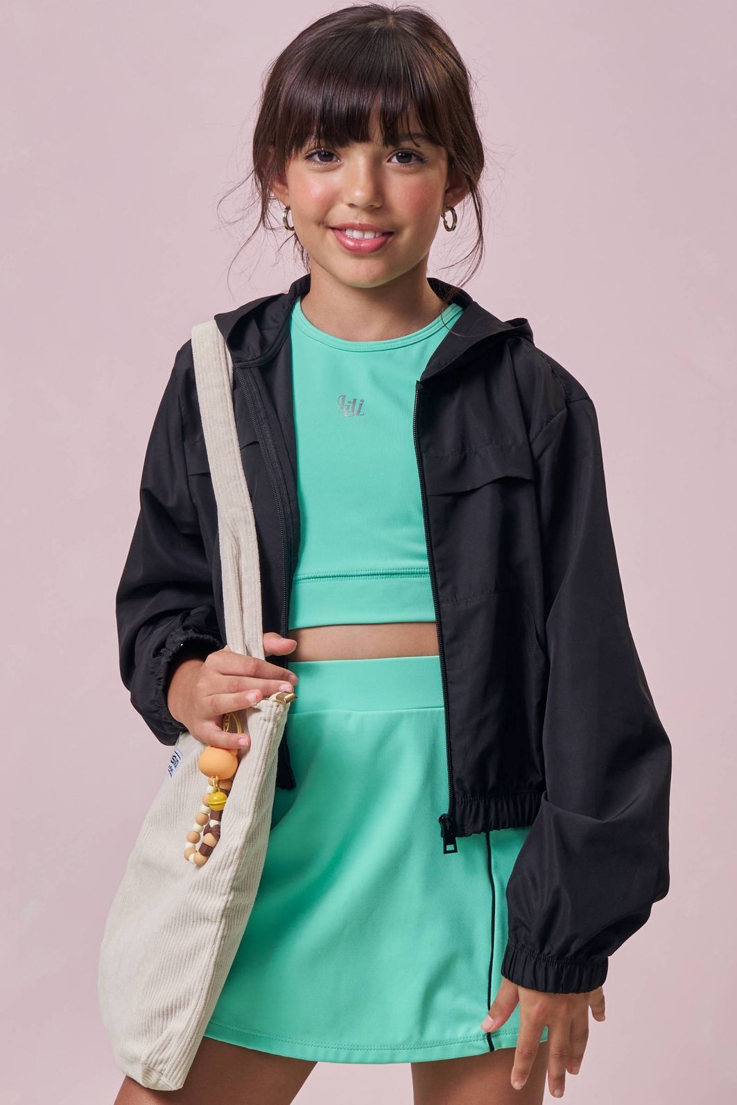 Jaqueta corta vento em nylon 96477 Lilimoon Teen Menina Jaqueta corta vento em nylon 96477 Lilimoon Teen Menina