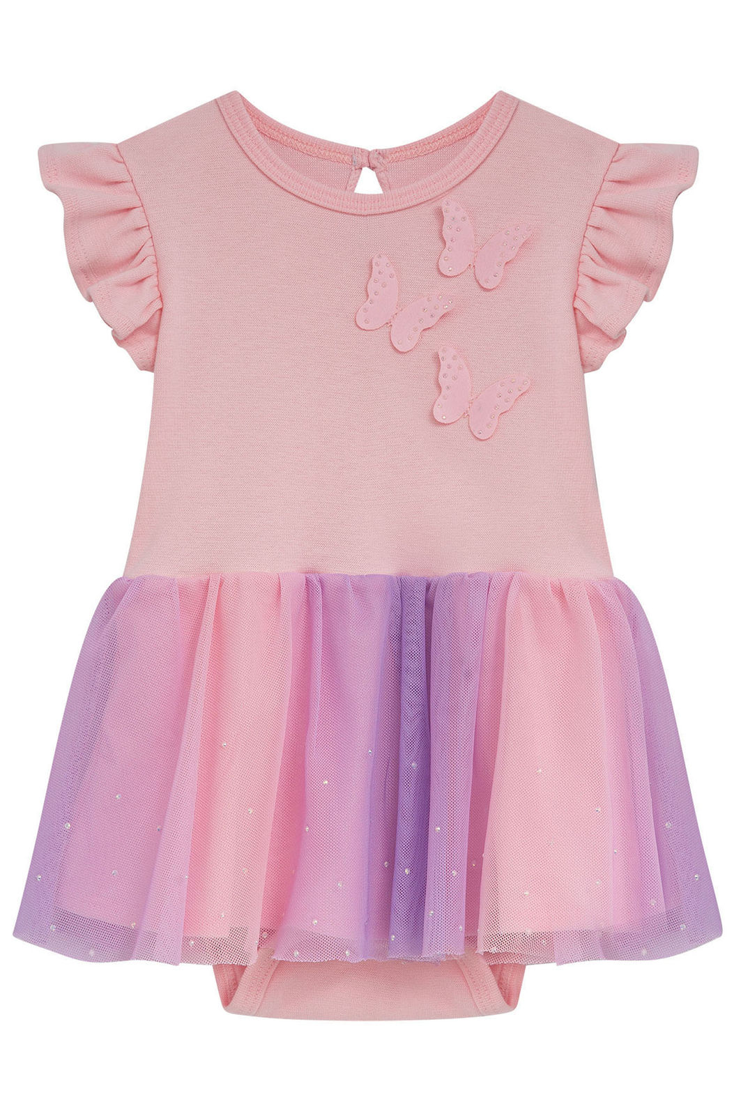 Vestbody em canelado liz e tule com elastano 94696 Kukiê Bebê Menina Vestbody em canelado liz e tule com elastano 94696 Kukiê Bebê Menina