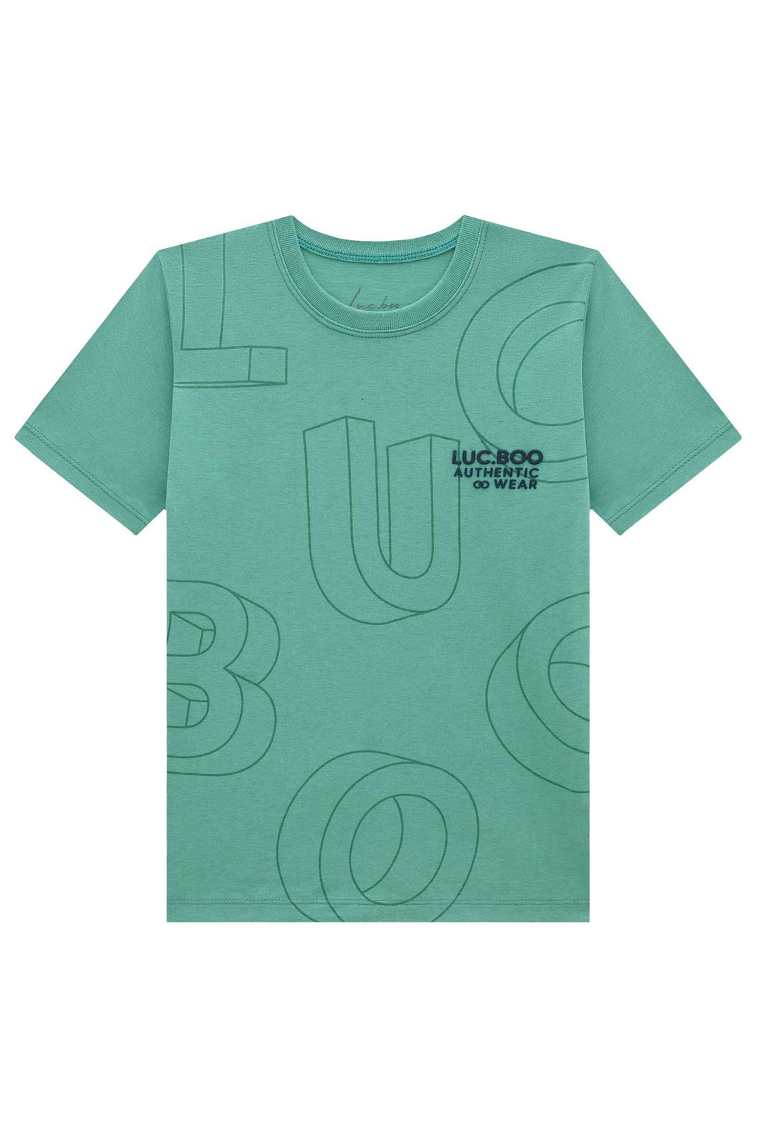 Camiseta em meia malha 96300 LucBoo Infantil Menino Camiseta em meia malha 96300 LucBoo Infantil Menino