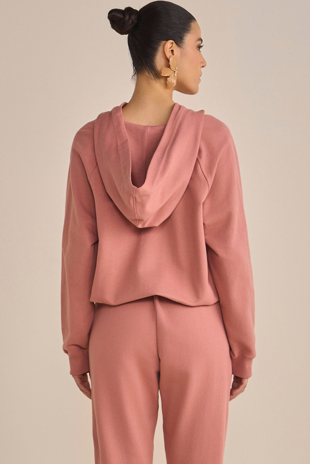 Jaqueta oversized em moletom sem pelúcia 92237 Linzzi