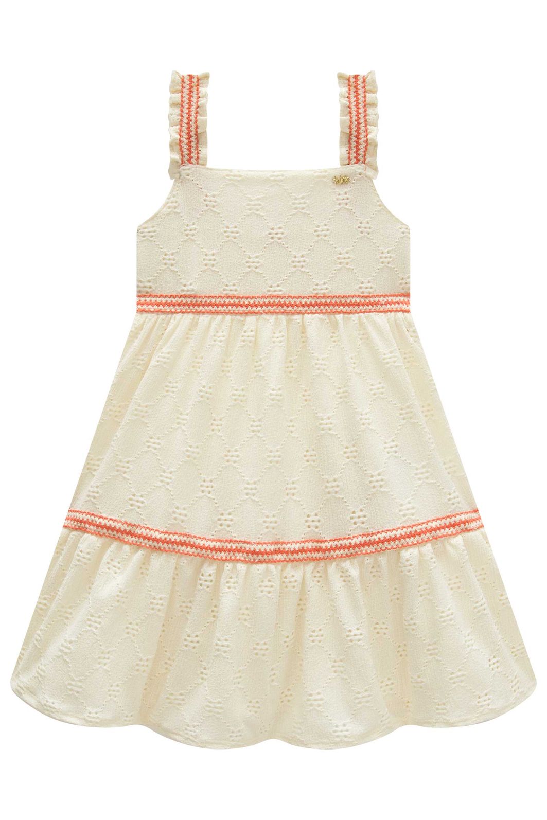 Vestido em malha laise 99432 Kukiê Infantil Menina Vestido em malha laise 99432 Kukiê Infantil Menina