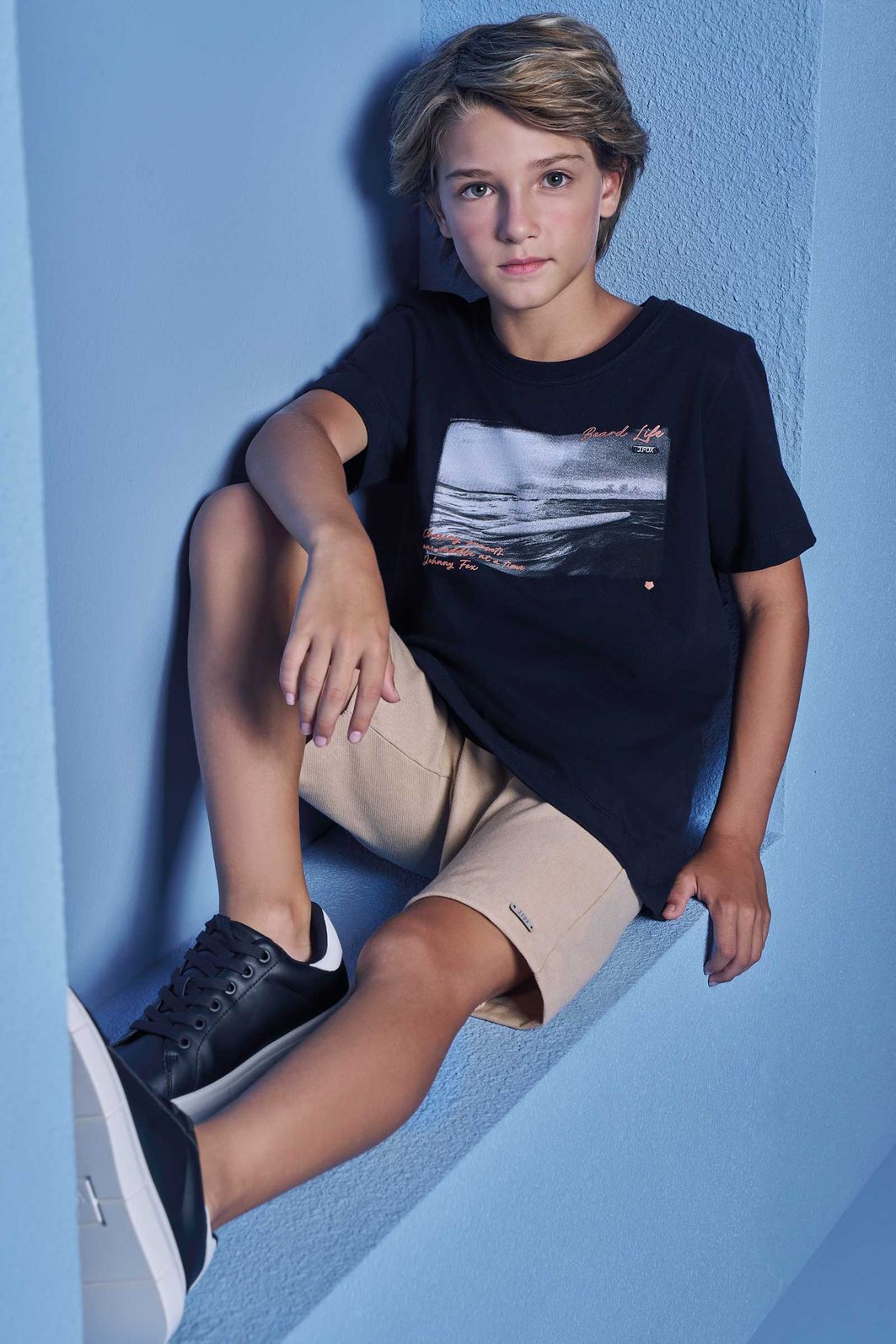 Camiseta em meia malha 98659 Johnny Fox Teen Menino Camiseta em meia malha 98659 Johnny Fox Teen Menino