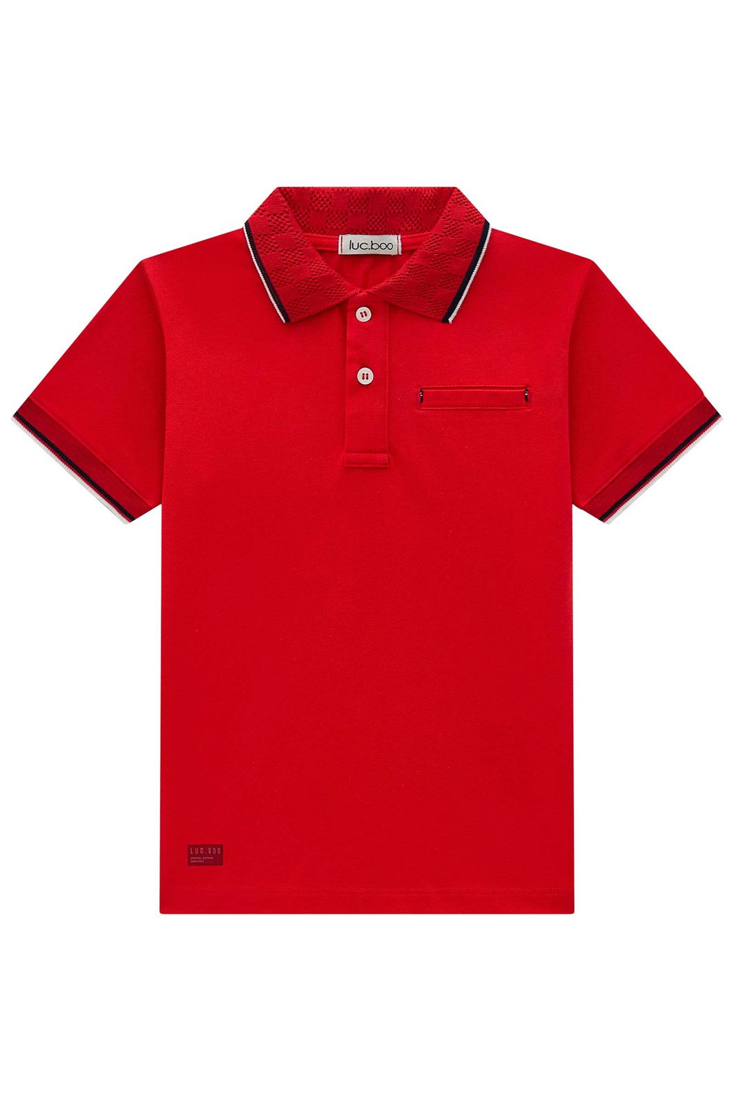 Camisa polo em piquet com elastano 98419 LucBoo Infantil Menino Camisa polo em piquet com elastano 98419 LucBoo Infantil Menino