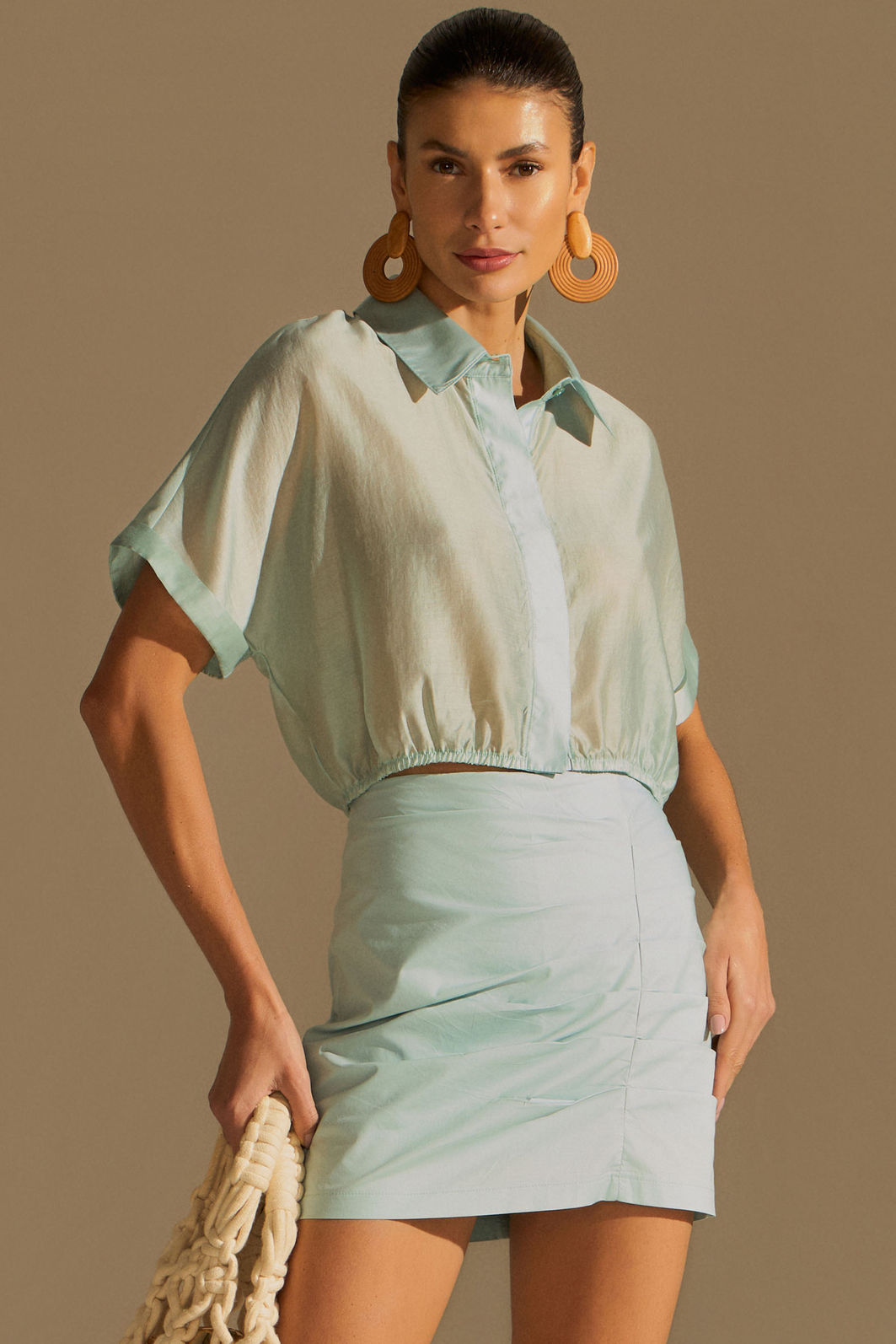 Camisa em blend de liocel 96944 Linzzi Camisa em blend de liocel 96944 Linzzi