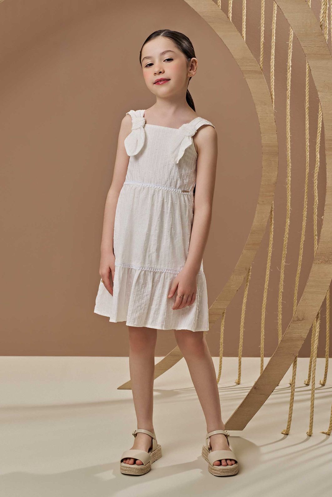 Vestido em tricoline maquinetado 96671 Infanti Infantil Menina Vestido em tricoline maquinetado 96671 Infanti Infantil Menina