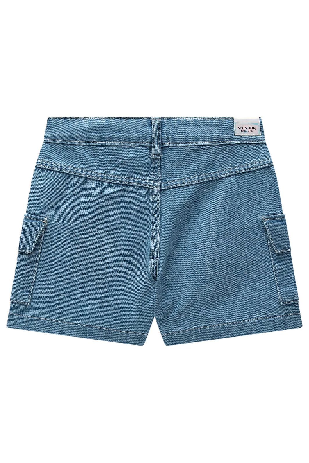 Shorts em jeans 97954 Vic Teen Menina Shorts em jeans 97954 Vic Teen Menina