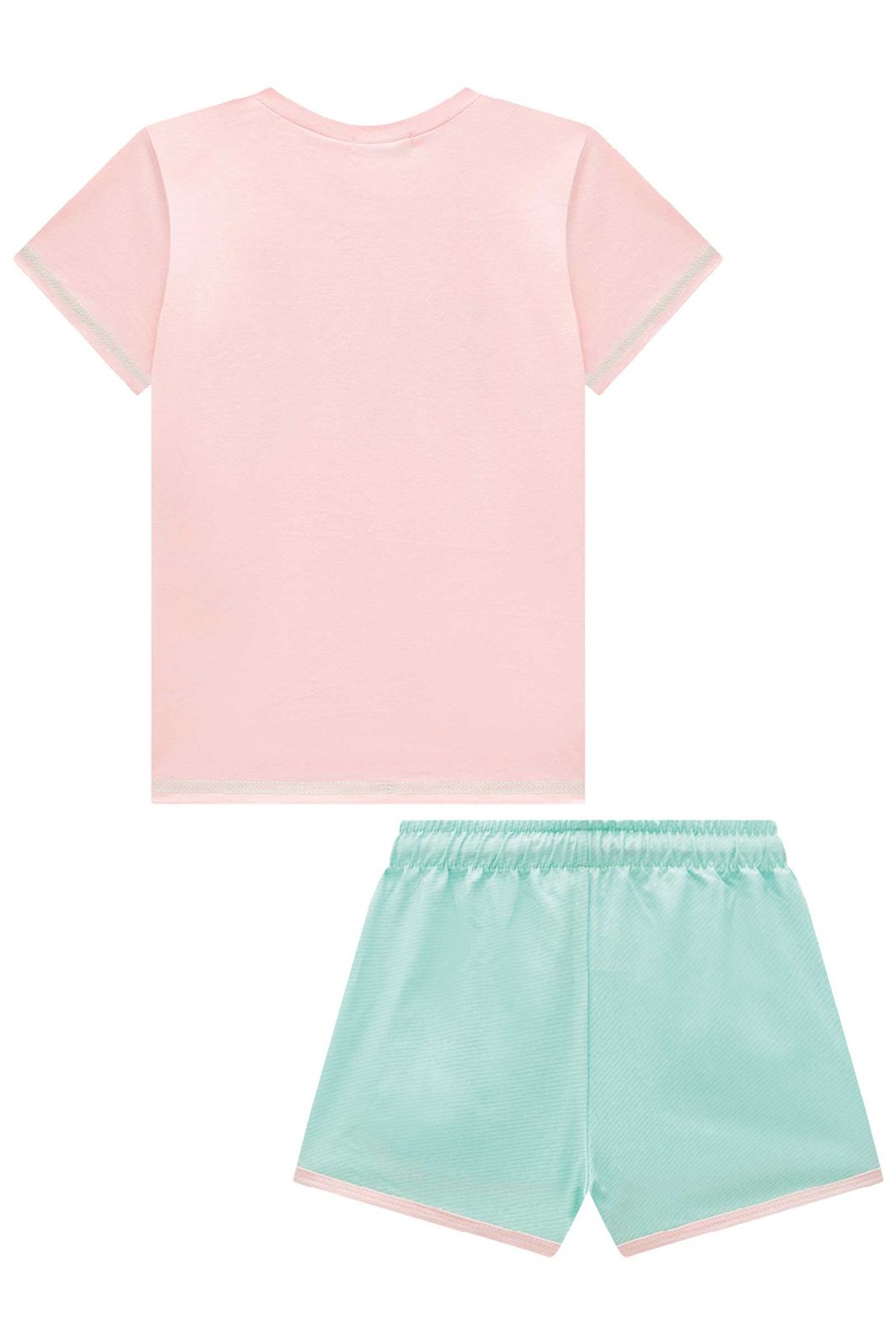Conjunto de blusa em meia malha e shorts em ergonomic 96330 Infanti Infantil Menina Conjunto de blusa em meia malha e shorts em ergonomic 96330 Infanti Infantil Menina