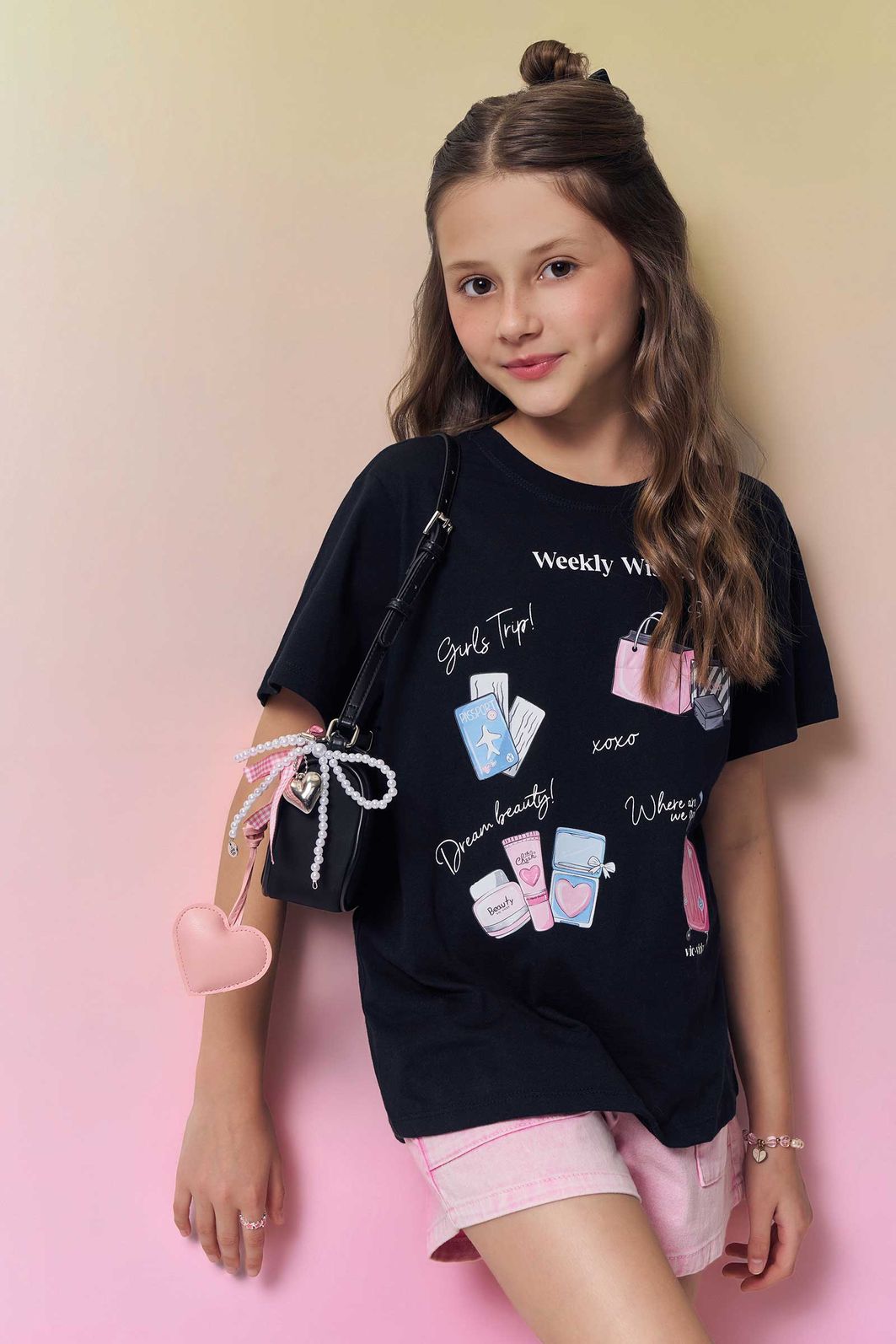 Blusa comfy em meia malha 95197 Vic Teen Menina Blusa comfy em meia malha 95197 Vic Teen Menina