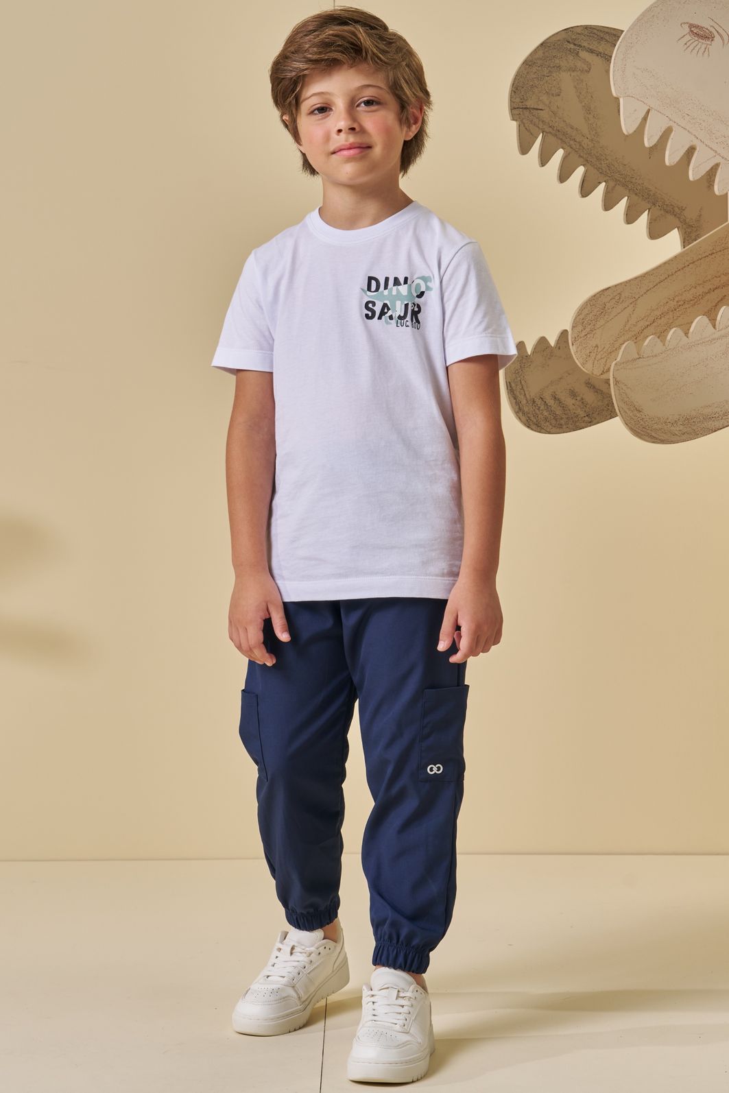 Camiseta em meia malha 94774 LucBoo Infantil Menino Camiseta em meia malha 94774 LucBoo Infantil Menino