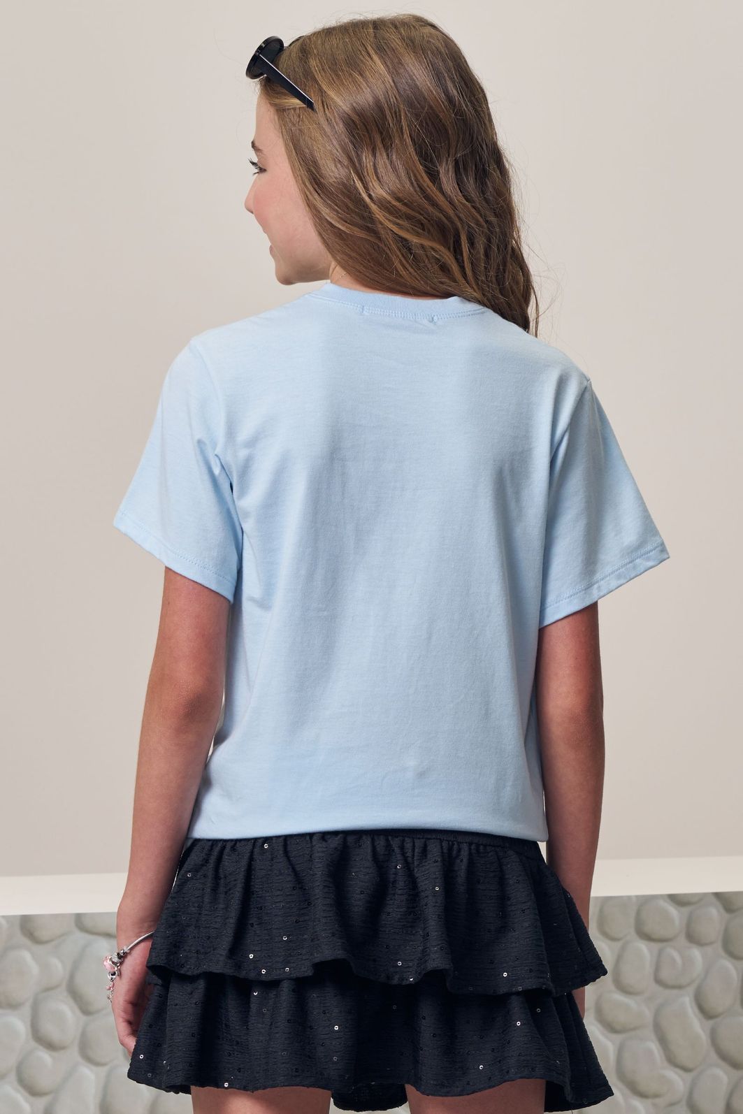 Camiseta over em meia malha 97971 Lilimoon Teen Menina Camiseta over em meia malha 97971 Lilimoon Teen Menina
