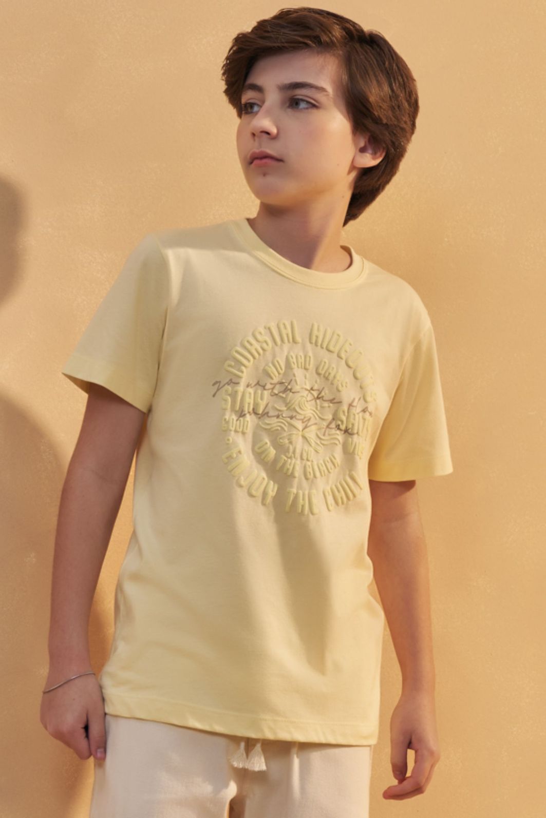 Camiseta em meia malha 96378 Johnny Fox Teen Menino Camiseta em meia malha 96378 Johnny Fox Teen Menino