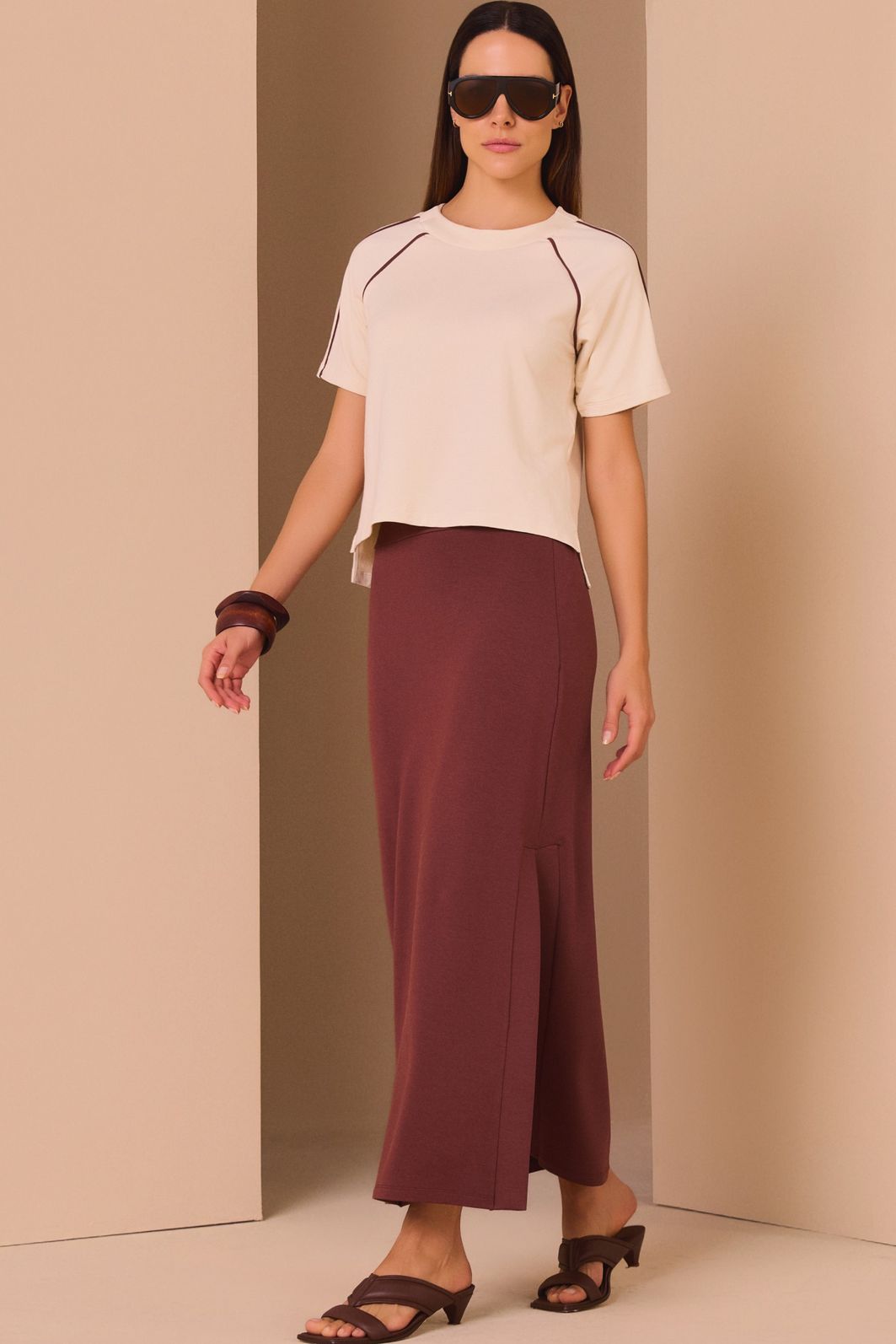 Blusa em malha de viscose premium 97877 Linzzi Blusa em malha de viscose premium 97877 Linzzi