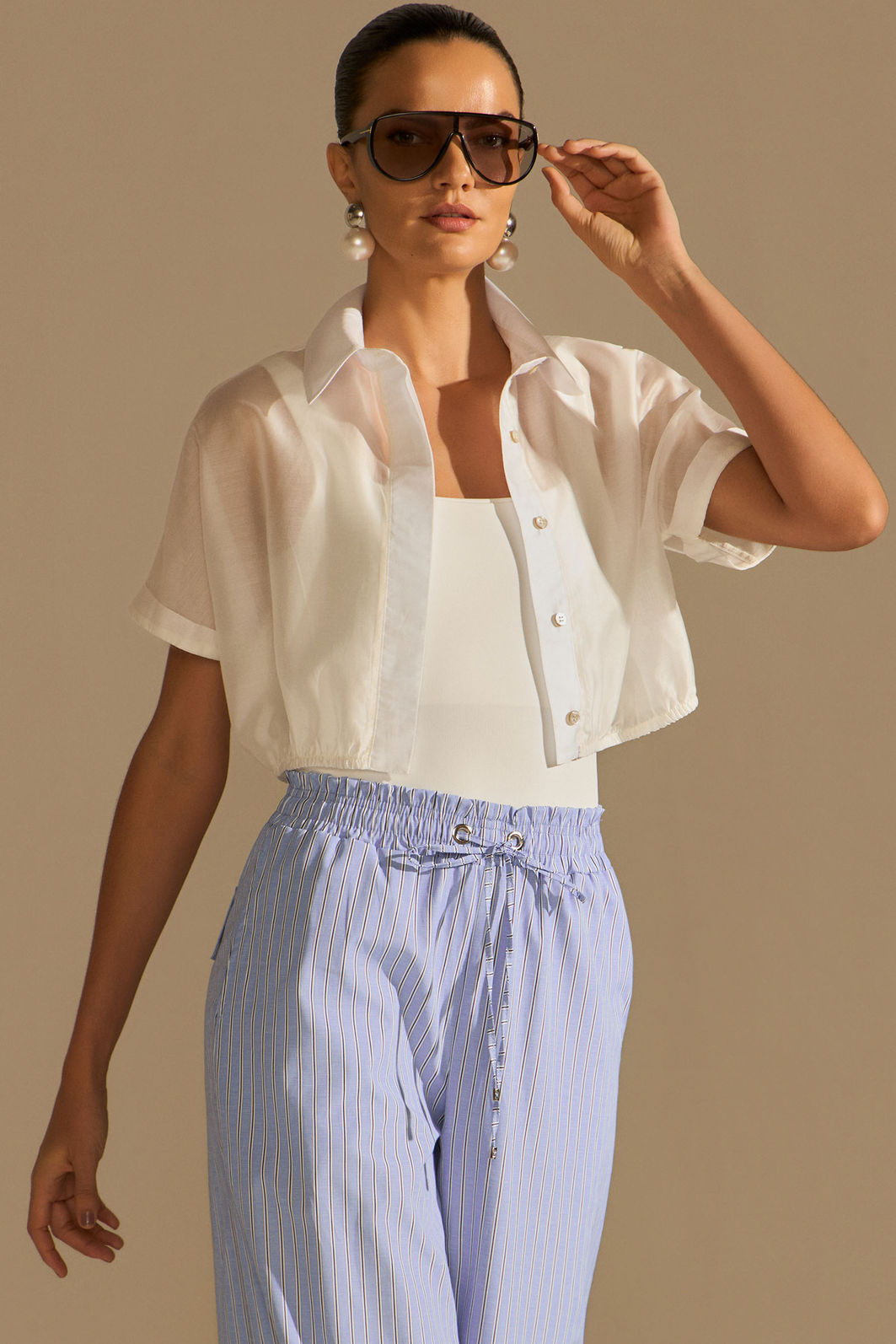 Camisa em blend de liocel 96944 Linzzi Camisa em blend de liocel 96944 Linzzi