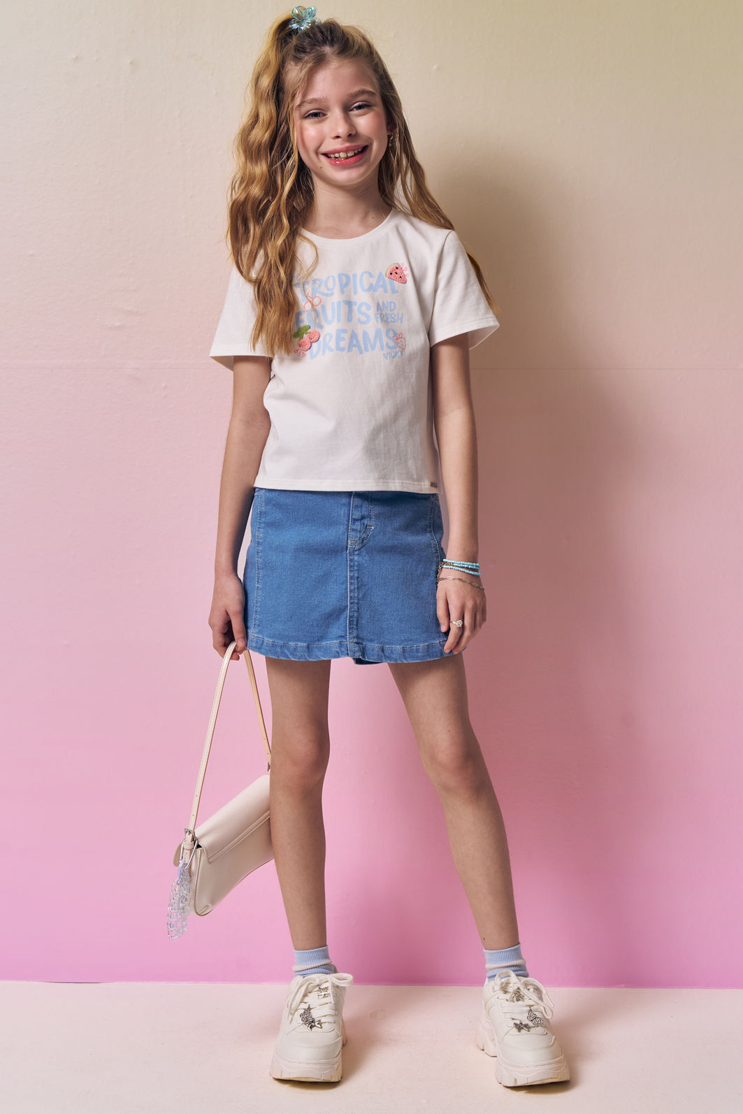 Blusa em cotton 94590 Vic Teen Menina Blusa em cotton 94590 Vic Teen Menina