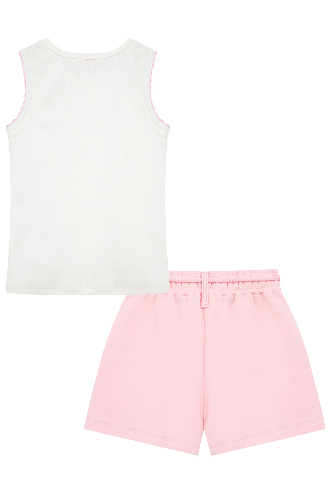 Conjunto de regata em canelado liz e shorts em moletom sem pelúcia 95086 Kukiê Infantil Menina Conjunto de regata em canelado liz e shorts em moletom sem pelúcia 95086 Kukiê Infantil Menina